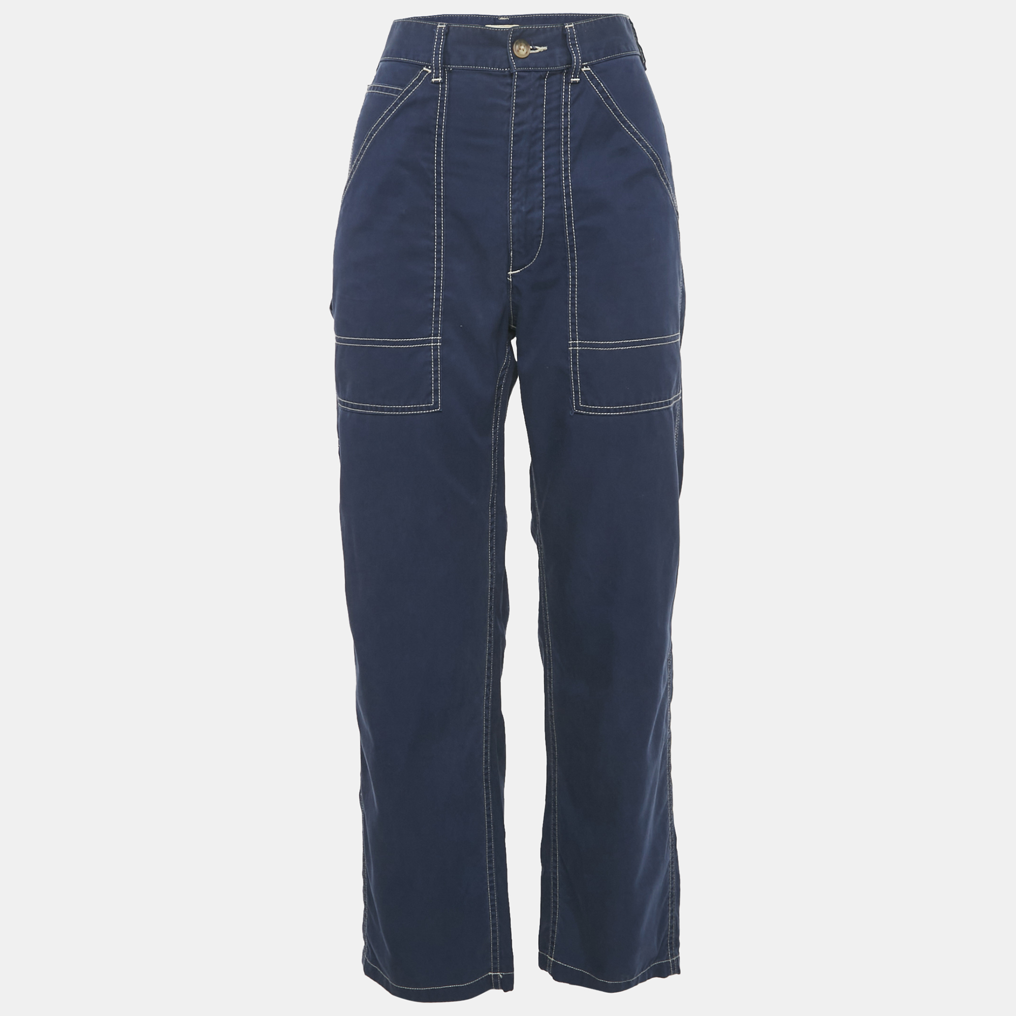 

Polo Ralph Lauren Blue Contrast Trim Cotton Jeans S Waist 28"
