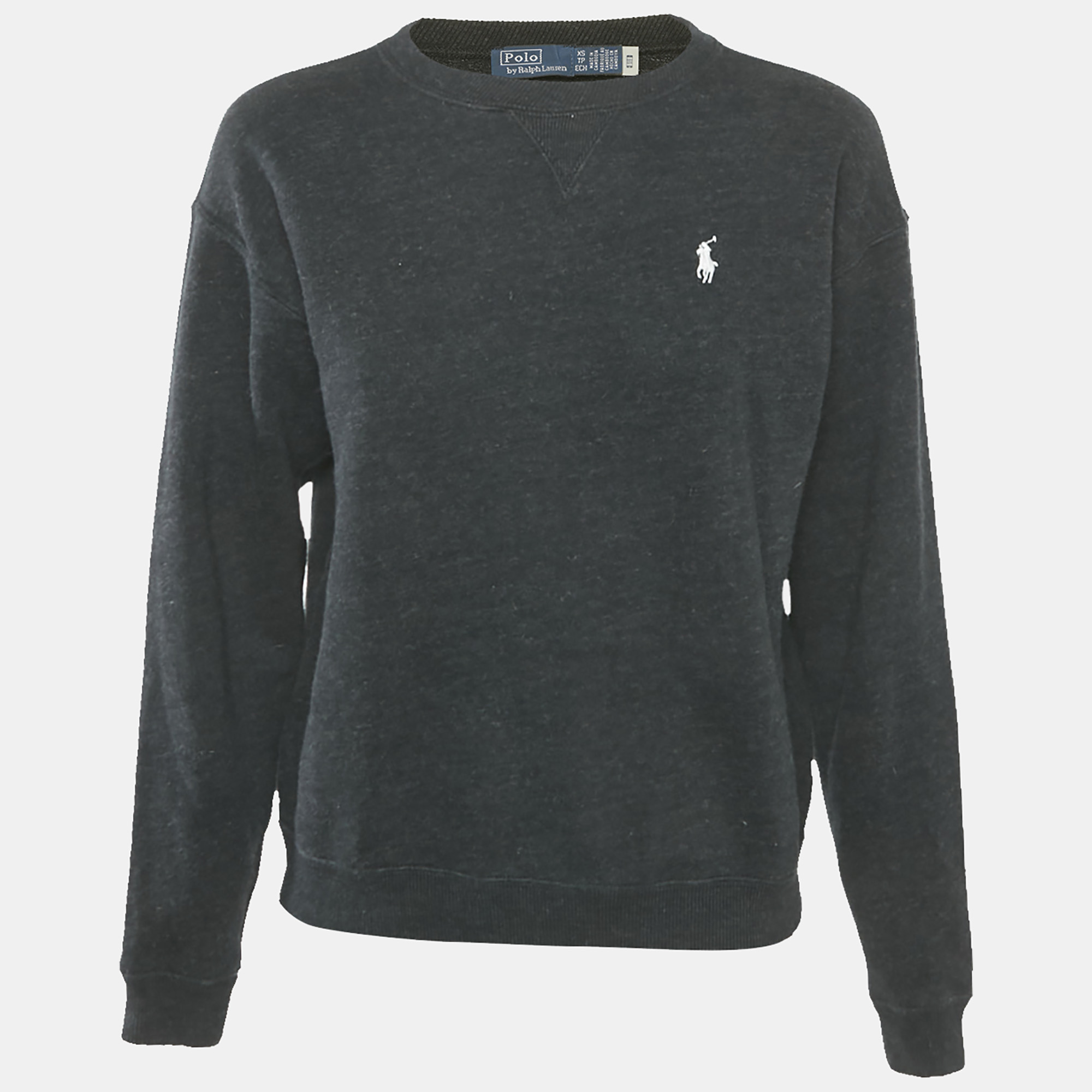 Pre-owned Polo Ralph Lauren Black Cotton Sweatshirt Xs