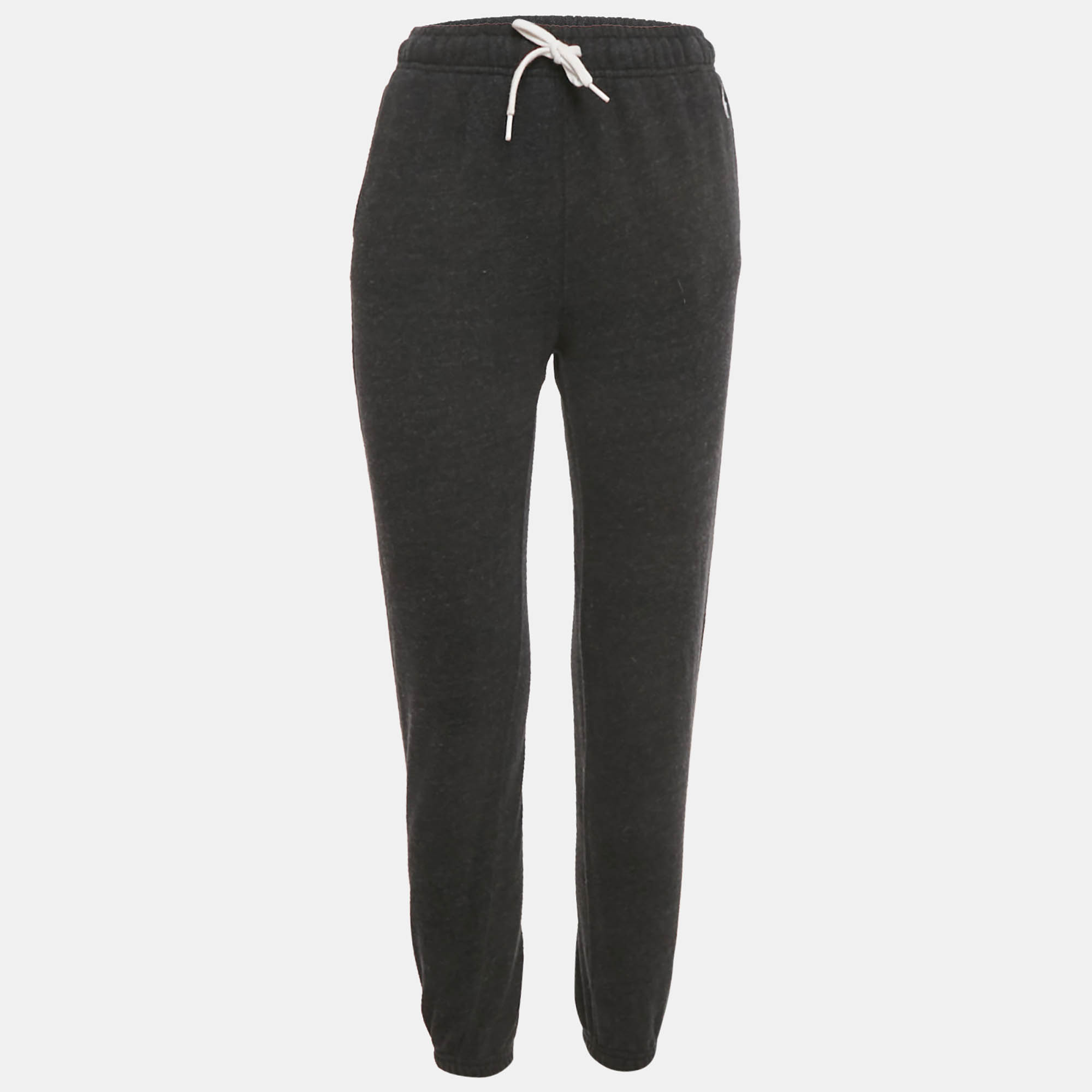Pre-owned Polo Ralph Lauren Black Logo Embroidery Cotton Knit Joggers Xxs