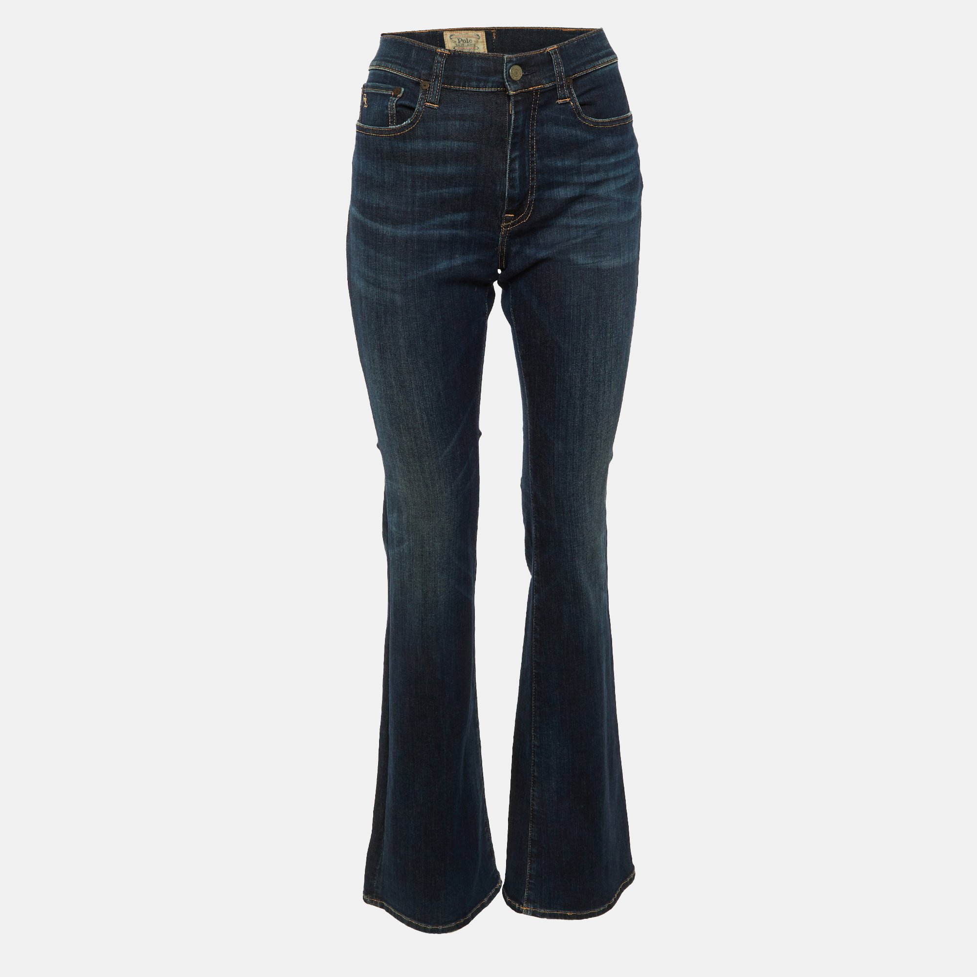 Pre-owned Polo Ralph Lauren Blue Denim Bootcut Jeans M/waist 30"