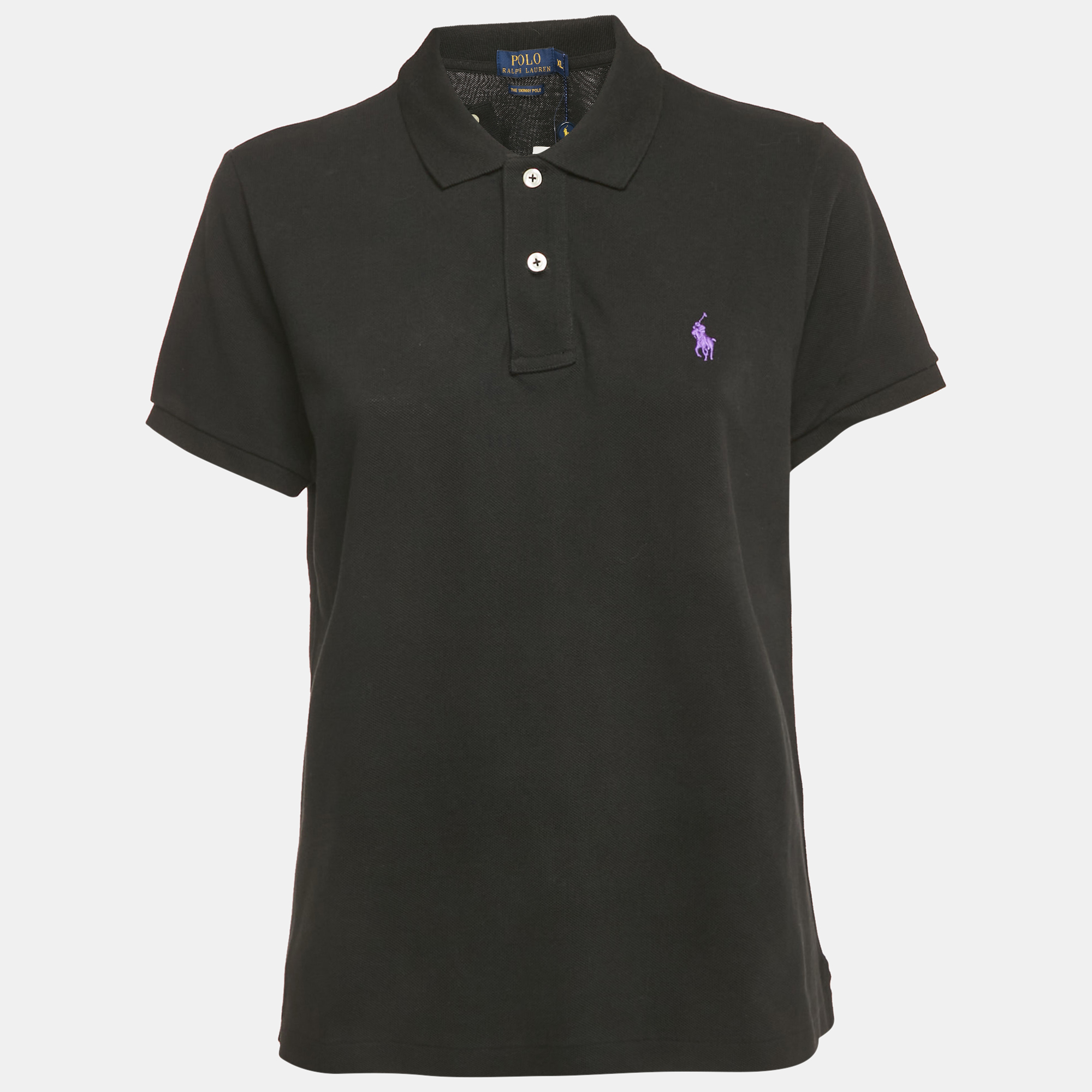 

Polo Ralph Lauren Black Cotton The Skinny Polo T-Shirt XL