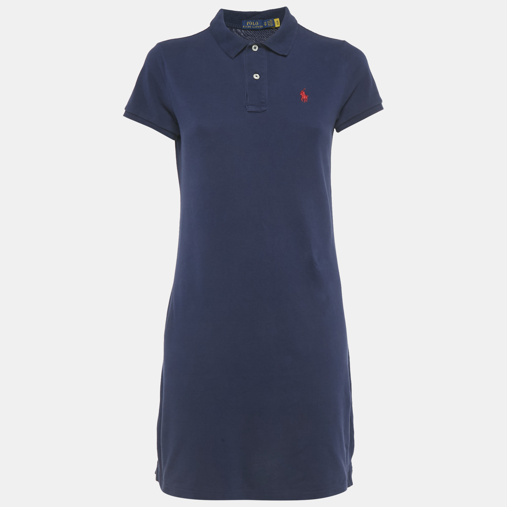 

Polo Ralph Lauren Blue Cotton Mini Polo Dress XS