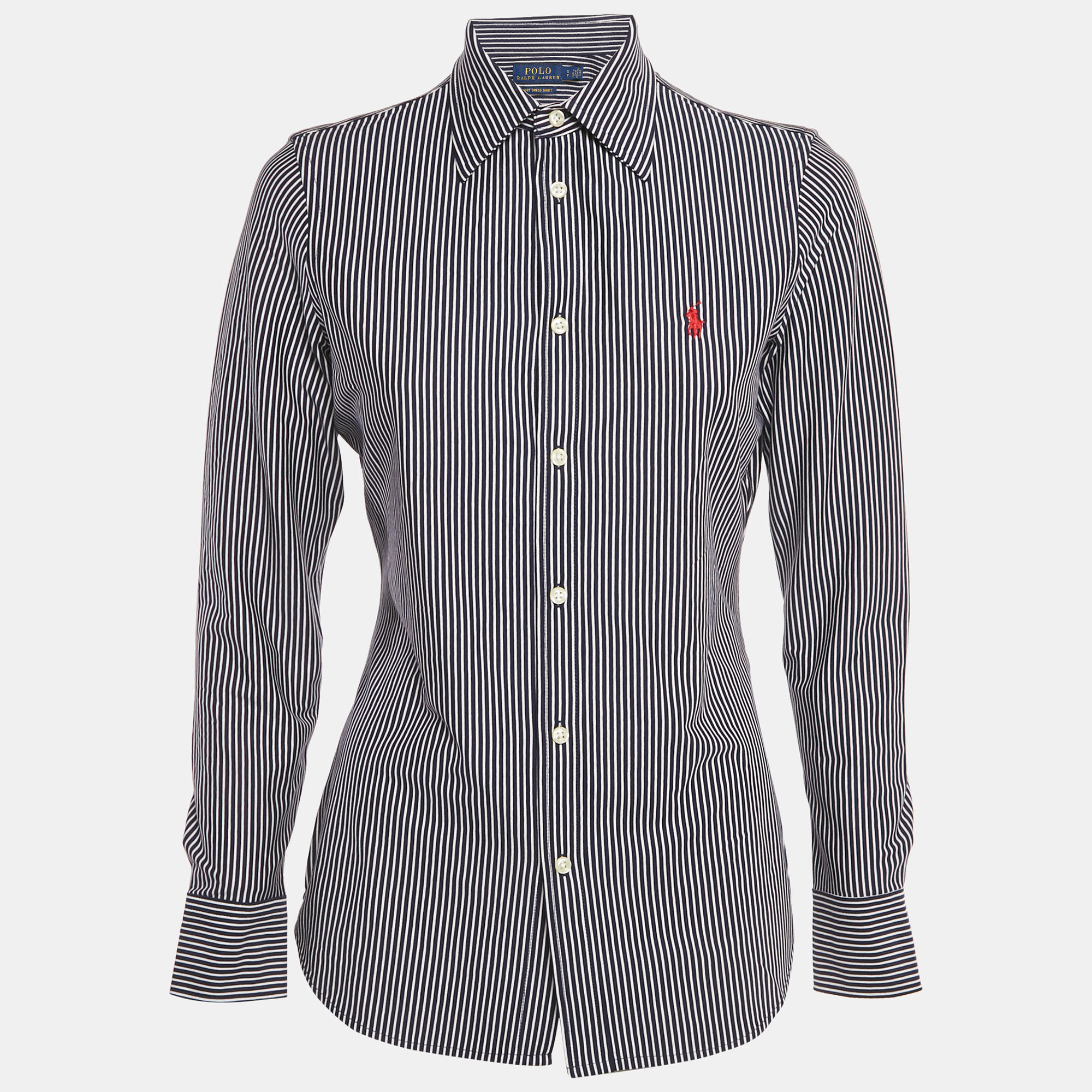 

Polo Ralph Lauren Blue Striped Cotton Long Sleeve Shirt S