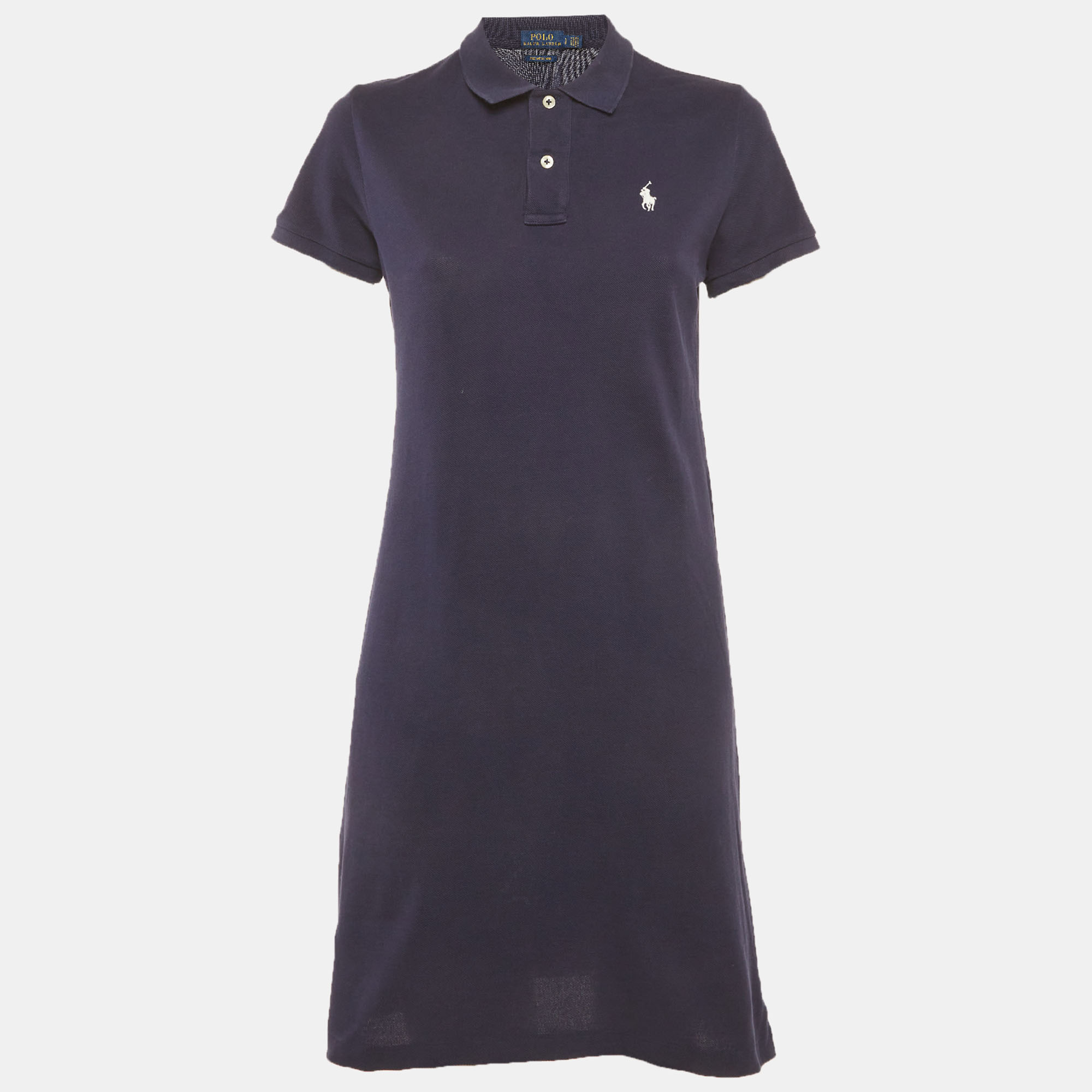 

Polo Ralph Lauren Navy Blue Pique Polo Mini Dress S