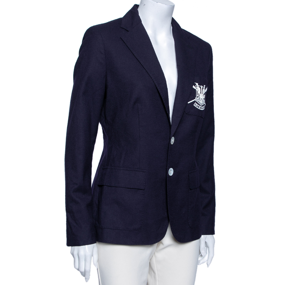 

Polo Ralph Lauren Navy Blue Wool Greenwich Blazer