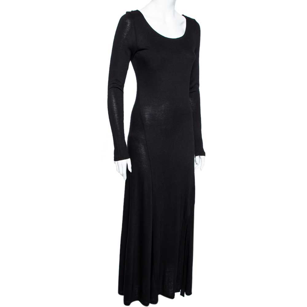 

Polo Ralph Lauren Black Jersey Long Sleeve Maxi Dress