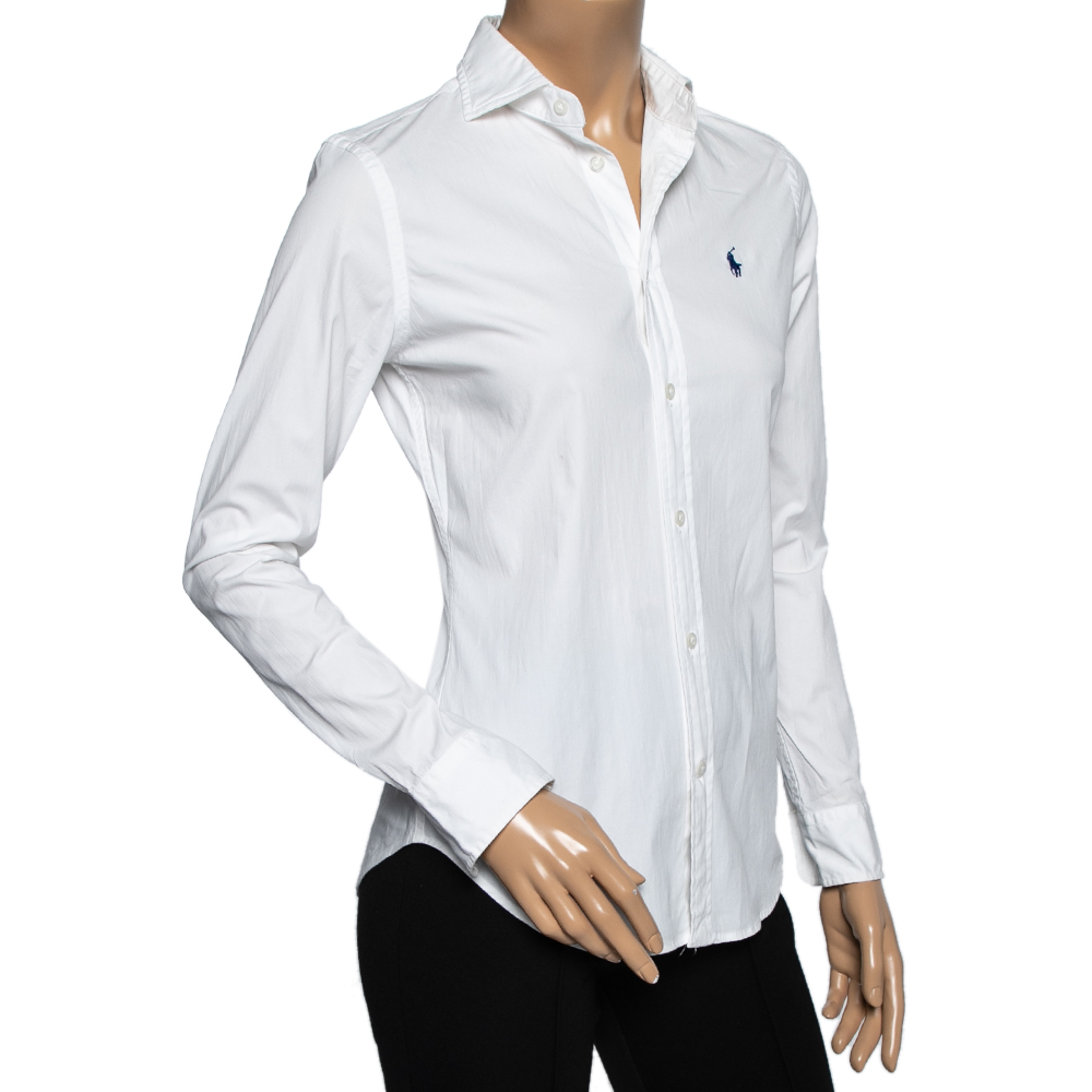 

Polo Ralph Lauren White Cotton Slim Fit Shirt