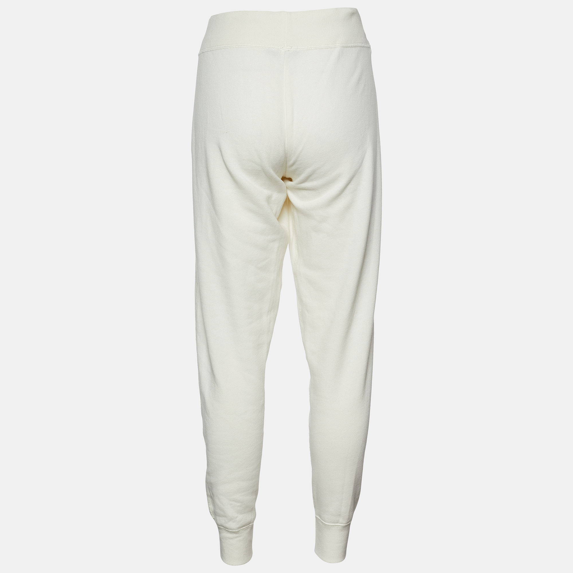 

Polo Ralph Lauren Off White Cotton Knit Jogger Pants