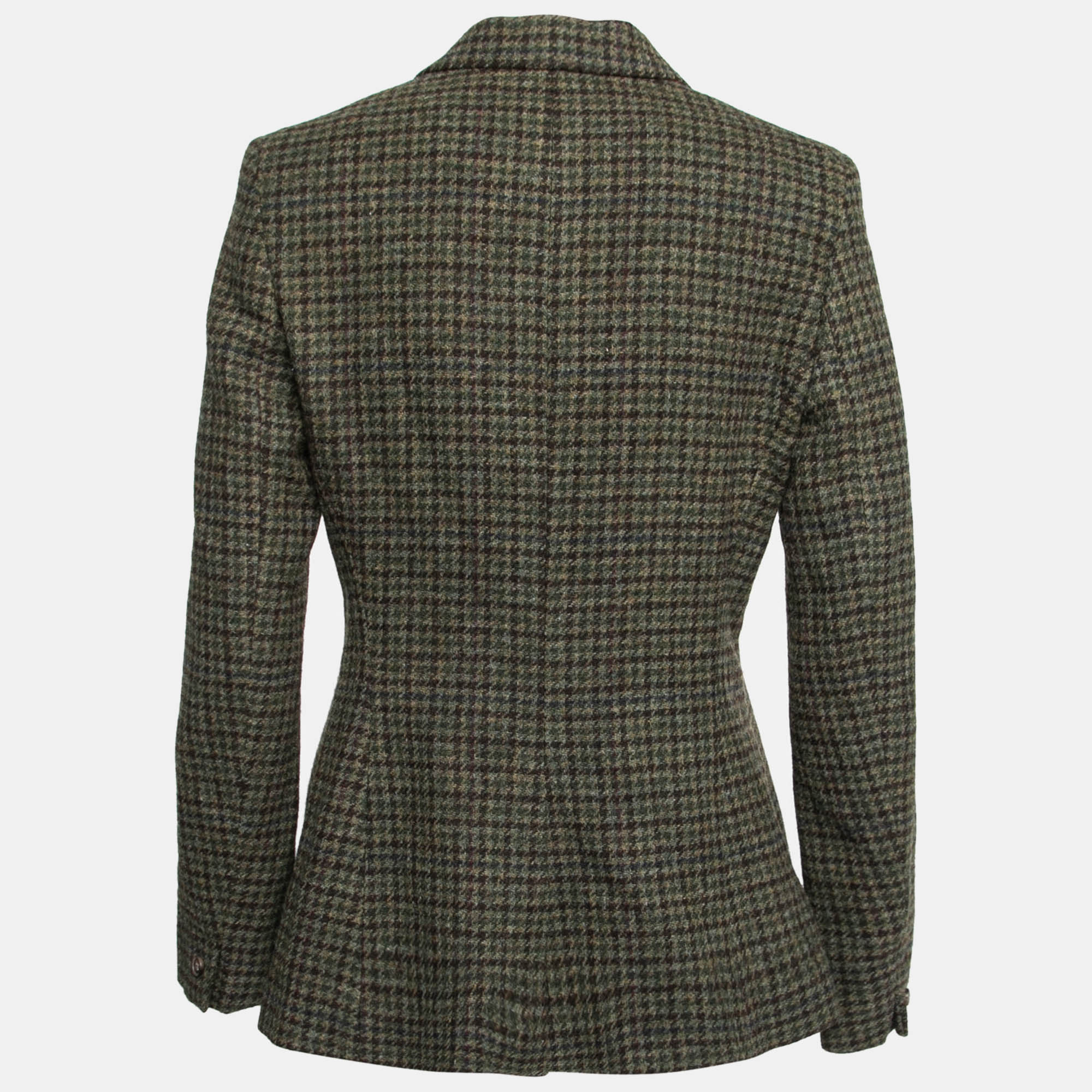 

Polo By Ralph Lauren Olive Green Checked Tweed Jacket