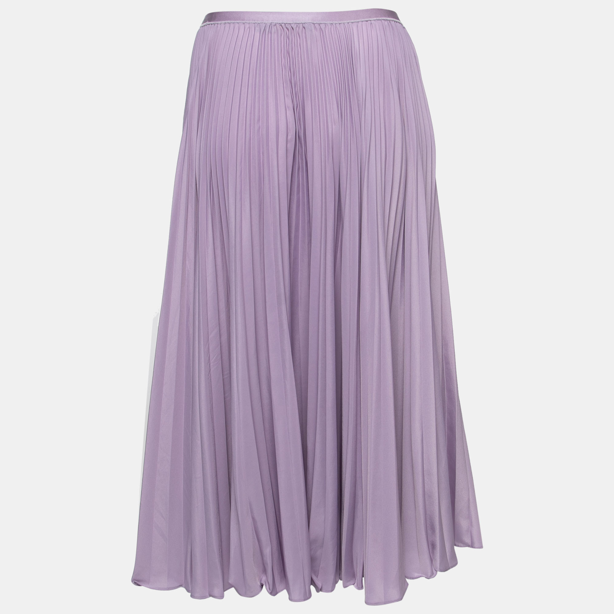 

Polo Ralph Lauren Purple Satin Plisse Pleated Skirt