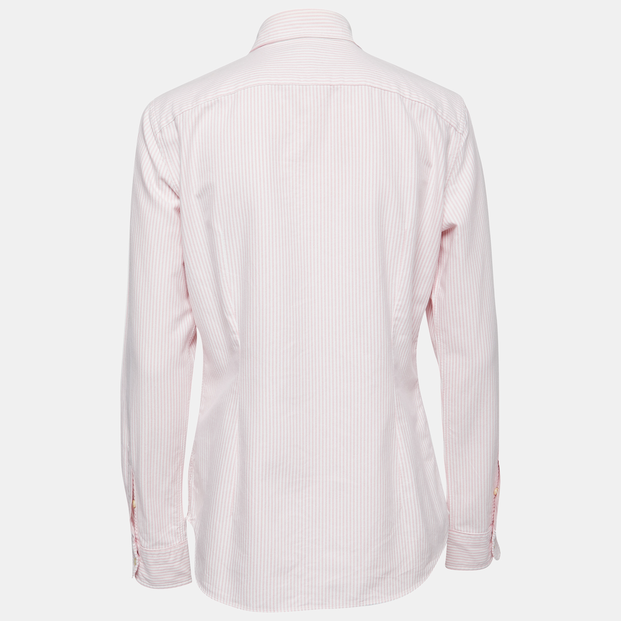 

Polo Ralph Lauren Pink Striped Cotton Custom Fit Shirt
