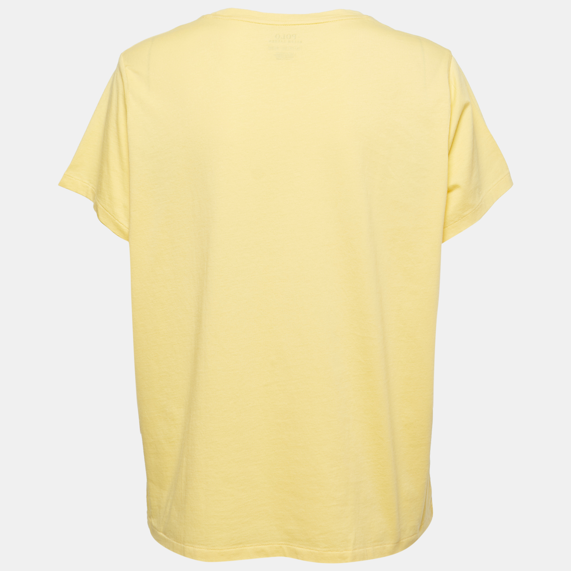 

Polo Ralph Lauren Yellow Cotton Crew Neck T-Shirt