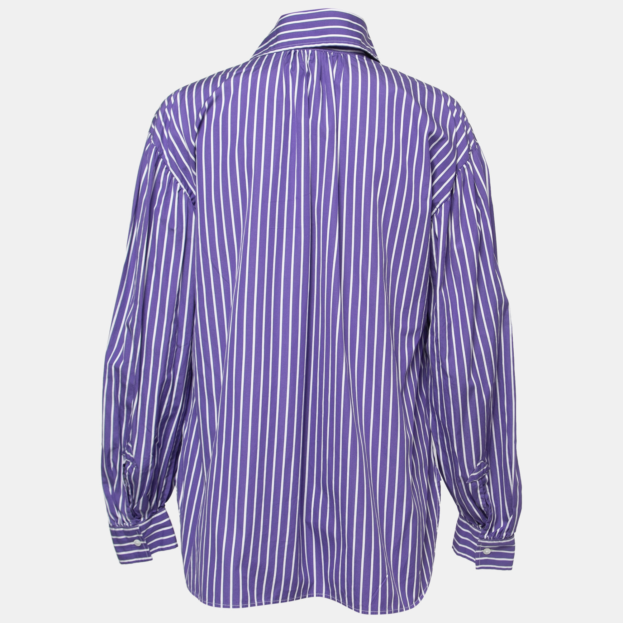 

Polo Ralph Lauren Purple Striped Cotton Oversized Shirt