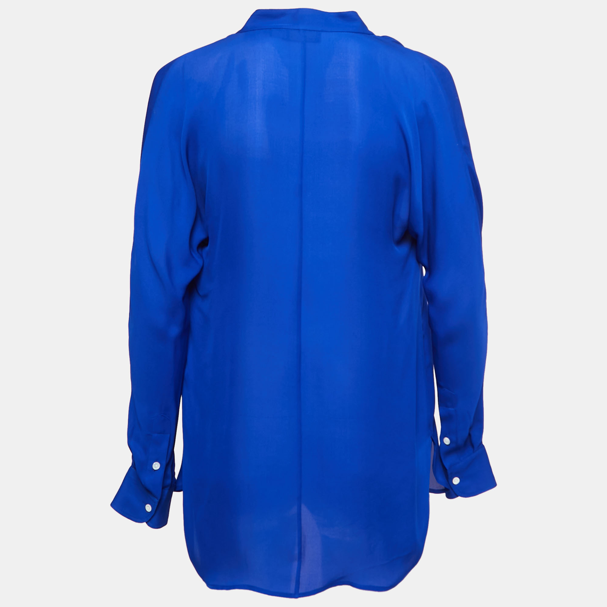 

Polo Ralph Lauren Blue Silk Full Sleeve Blouse