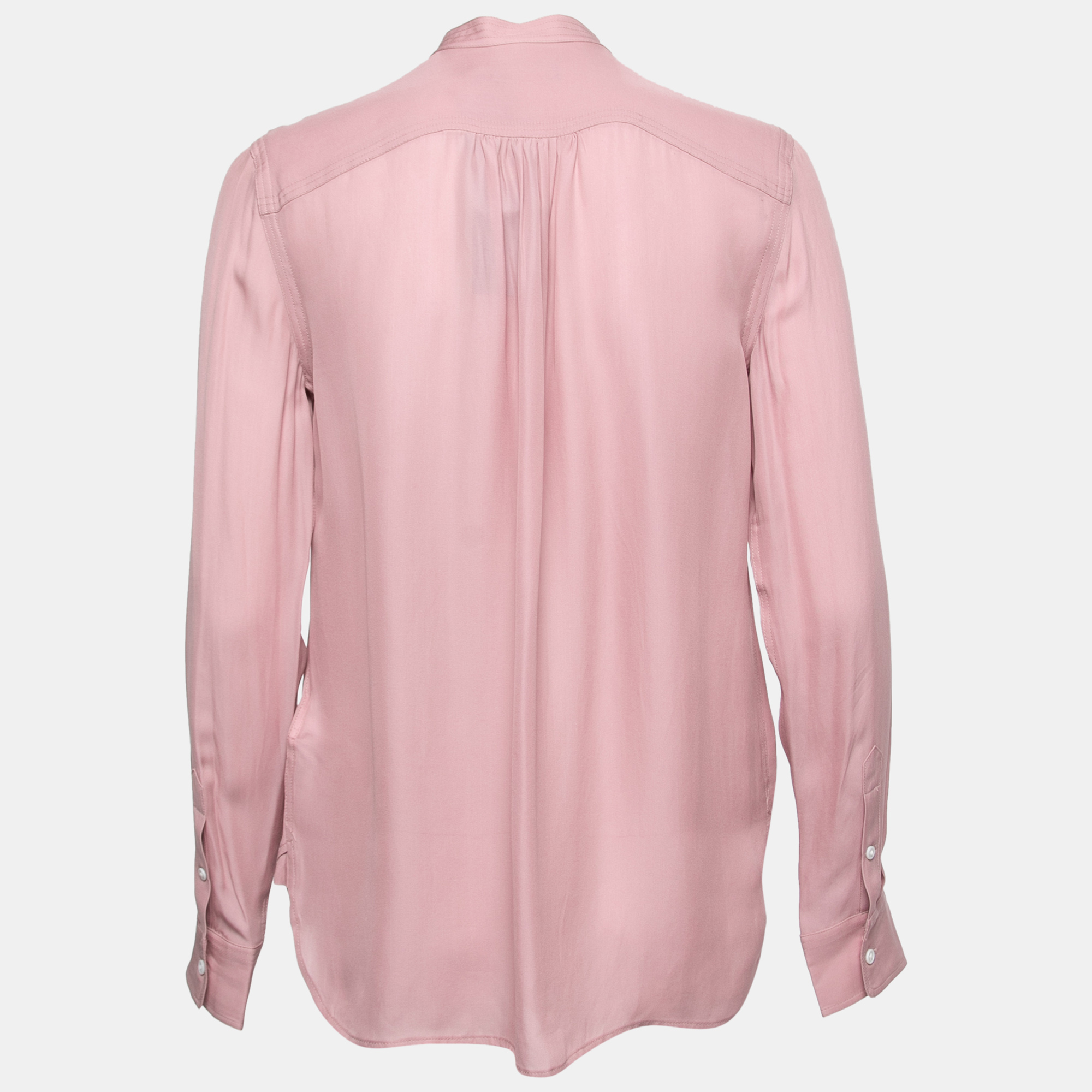 

Polo Ralph Lauren Pink Silk Blend Full Sleeve Blouse