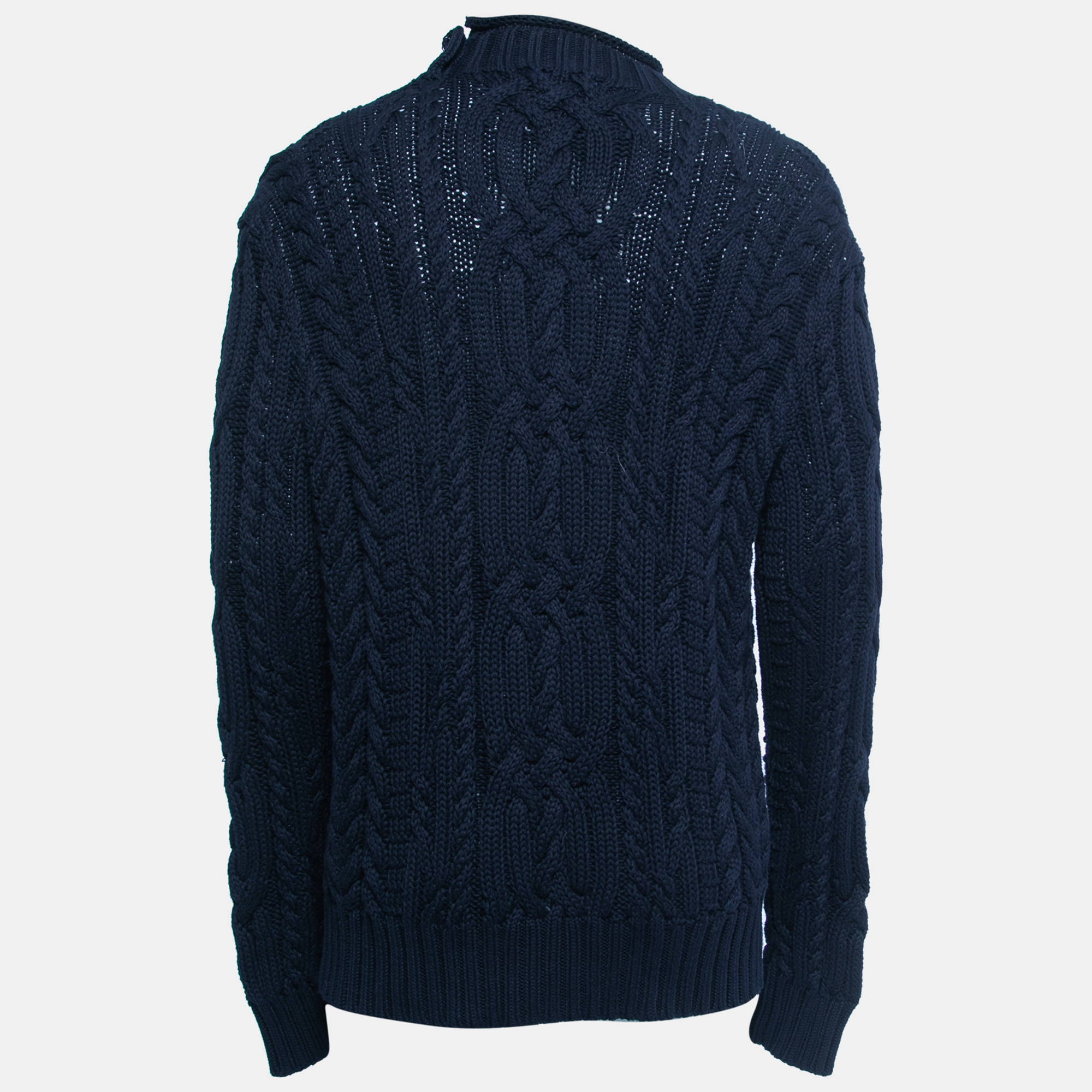 

Polo Ralph Lauren Navy Blue Cable Knit Long Sleeve Jumper