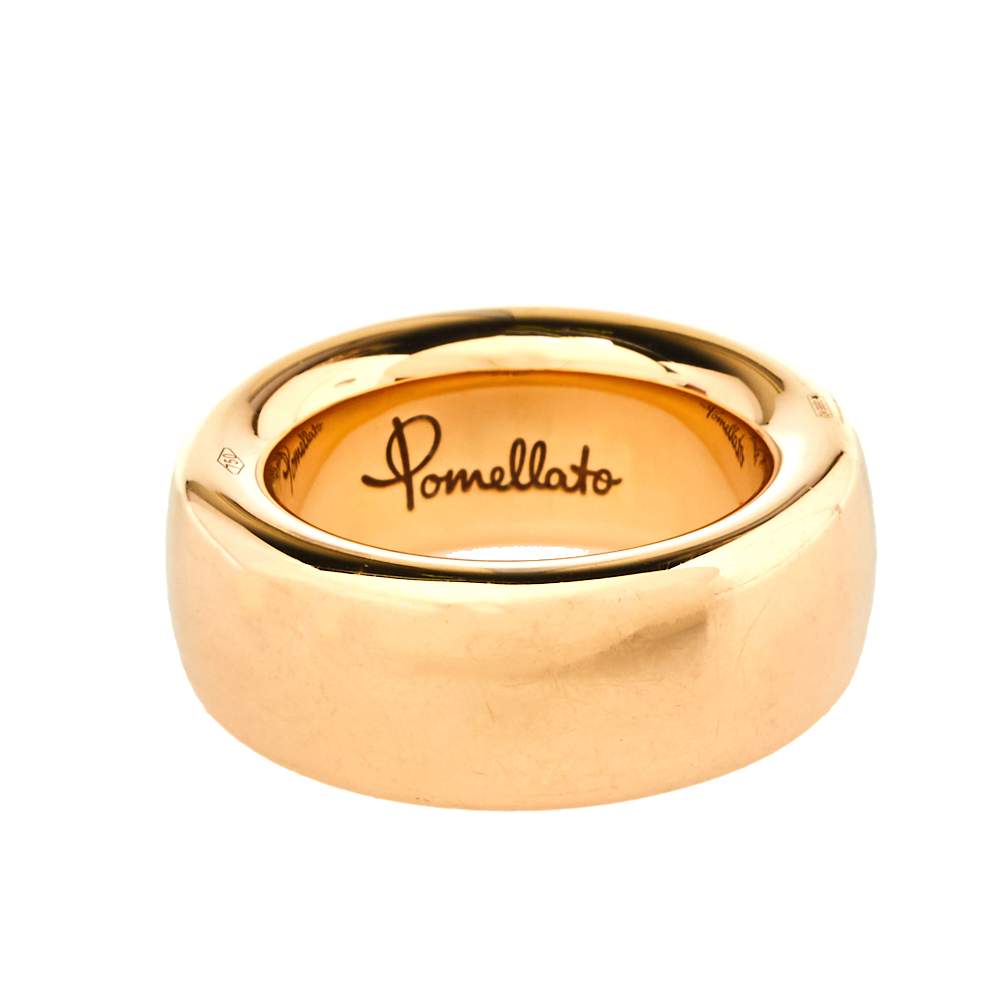 

Pomellato Iconica 18K Rose Gold Large Band Ring Size