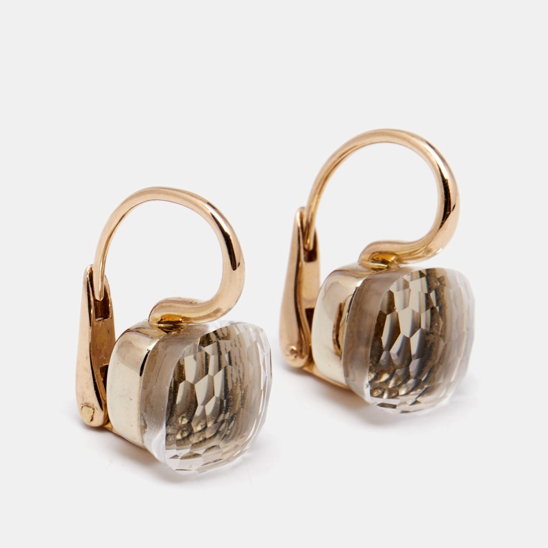 

Pomellato Nudo Classic Topaz 18K Rose Gold Drop Earrings