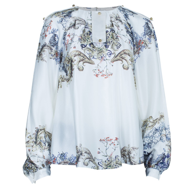 Prabal Gurung Silk Printed Top M