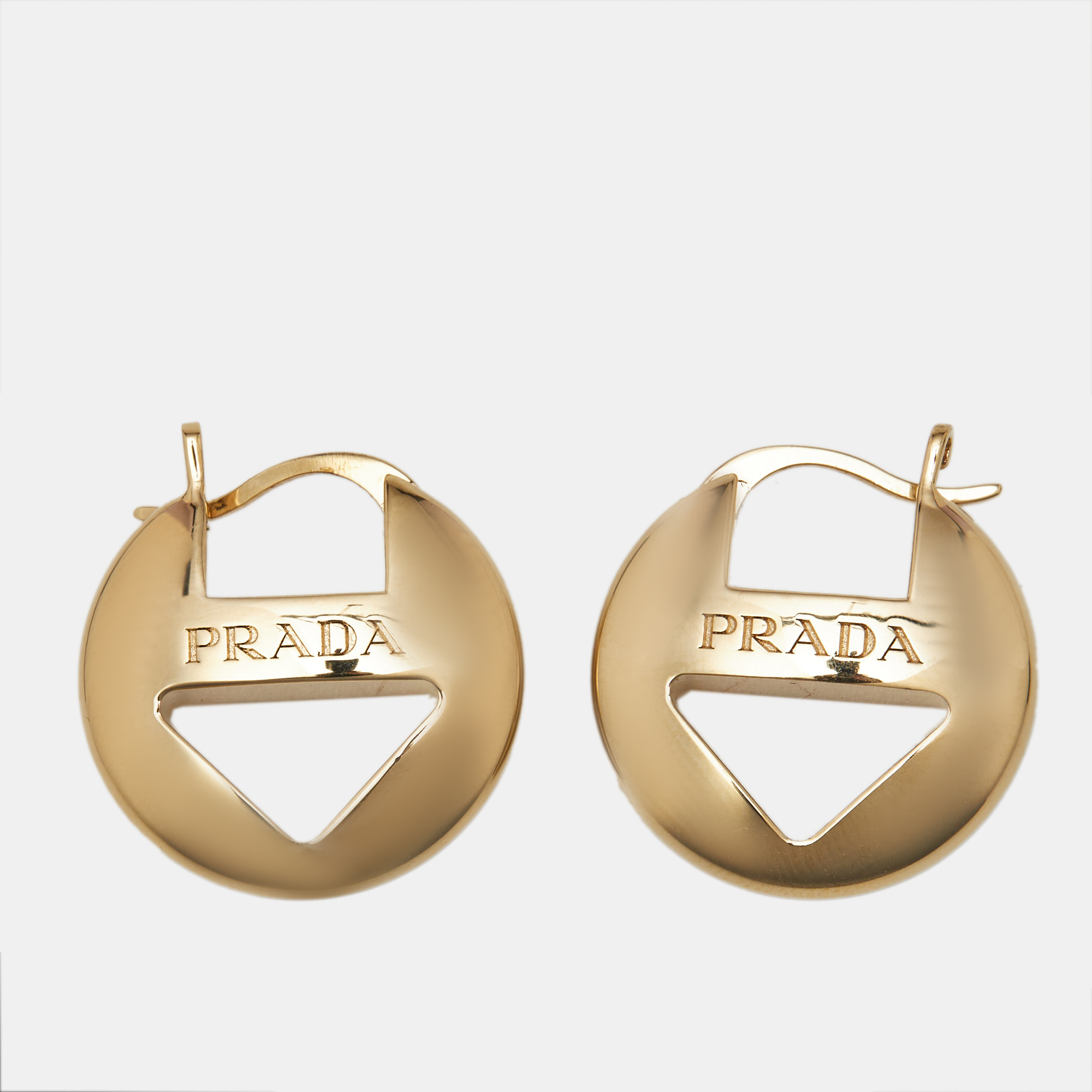 

Prada Gold Tone Earrings