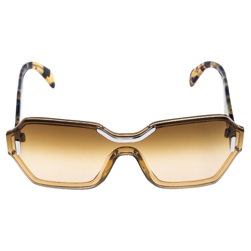 

Prada Tortoiseshell/Yellow Gradient SPR 15T Hide Geometric Sunglasses