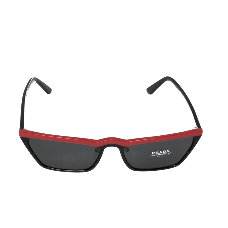 

Prada Red/Grey SPR 19U Cat Eye Sunglasses