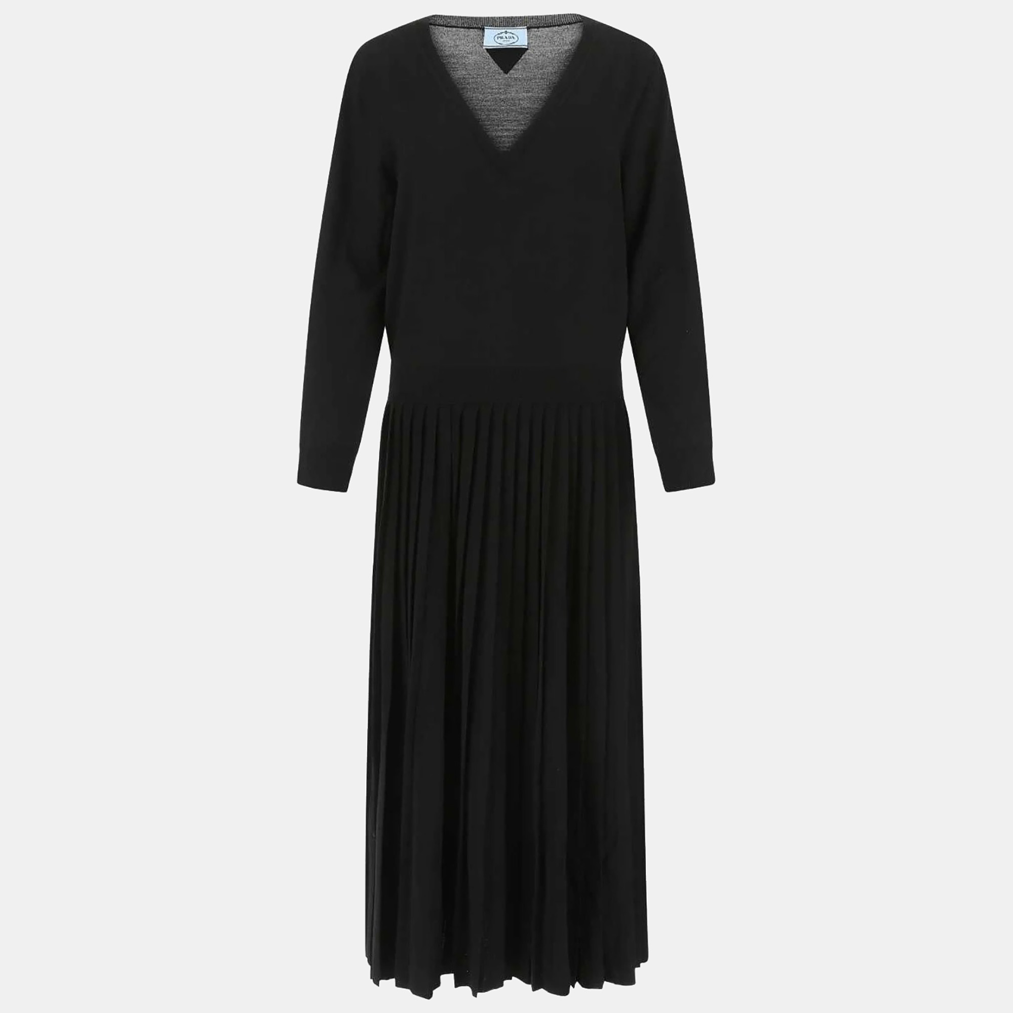 

Prada Black Stretch Wool Blend Dress Women’s