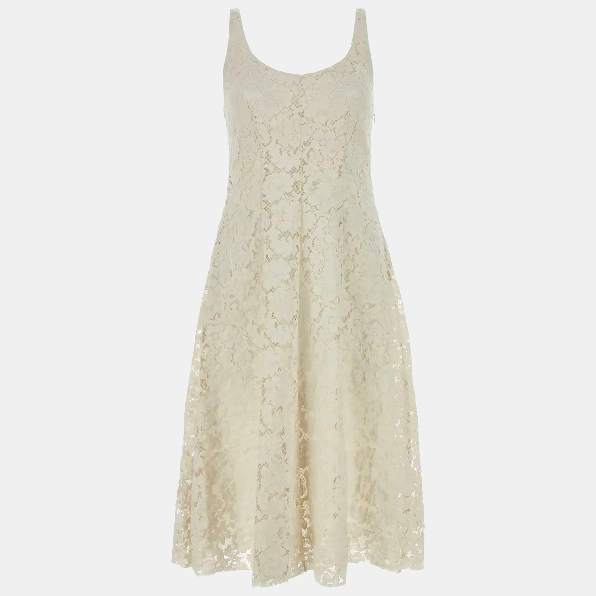 

Prada Ivory Lace Dress IT 40, White