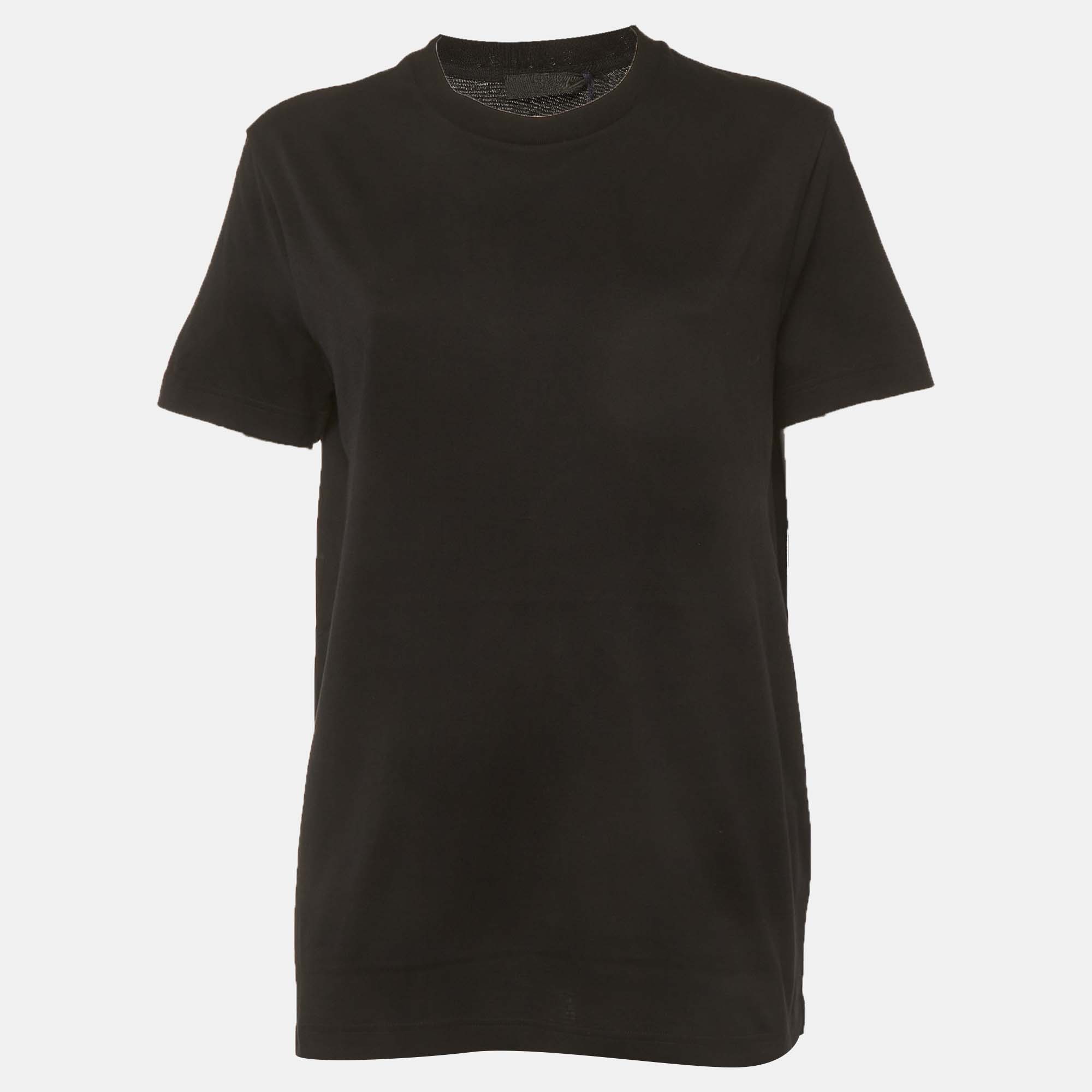 

Prada Black Jersey Crewneck T-Shirt M
