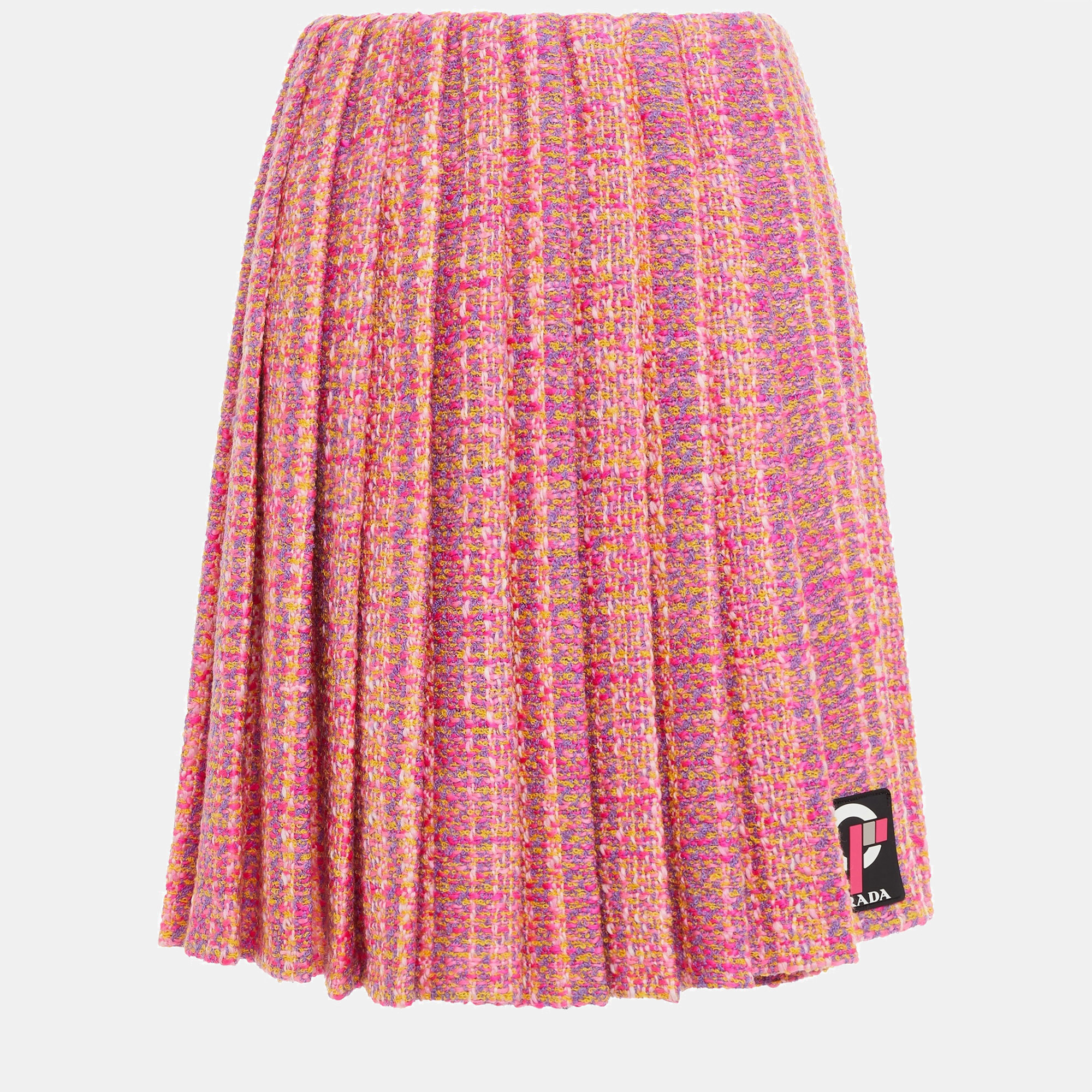 

Prada Virgin Wool Knee Length Skirts 44, Pink