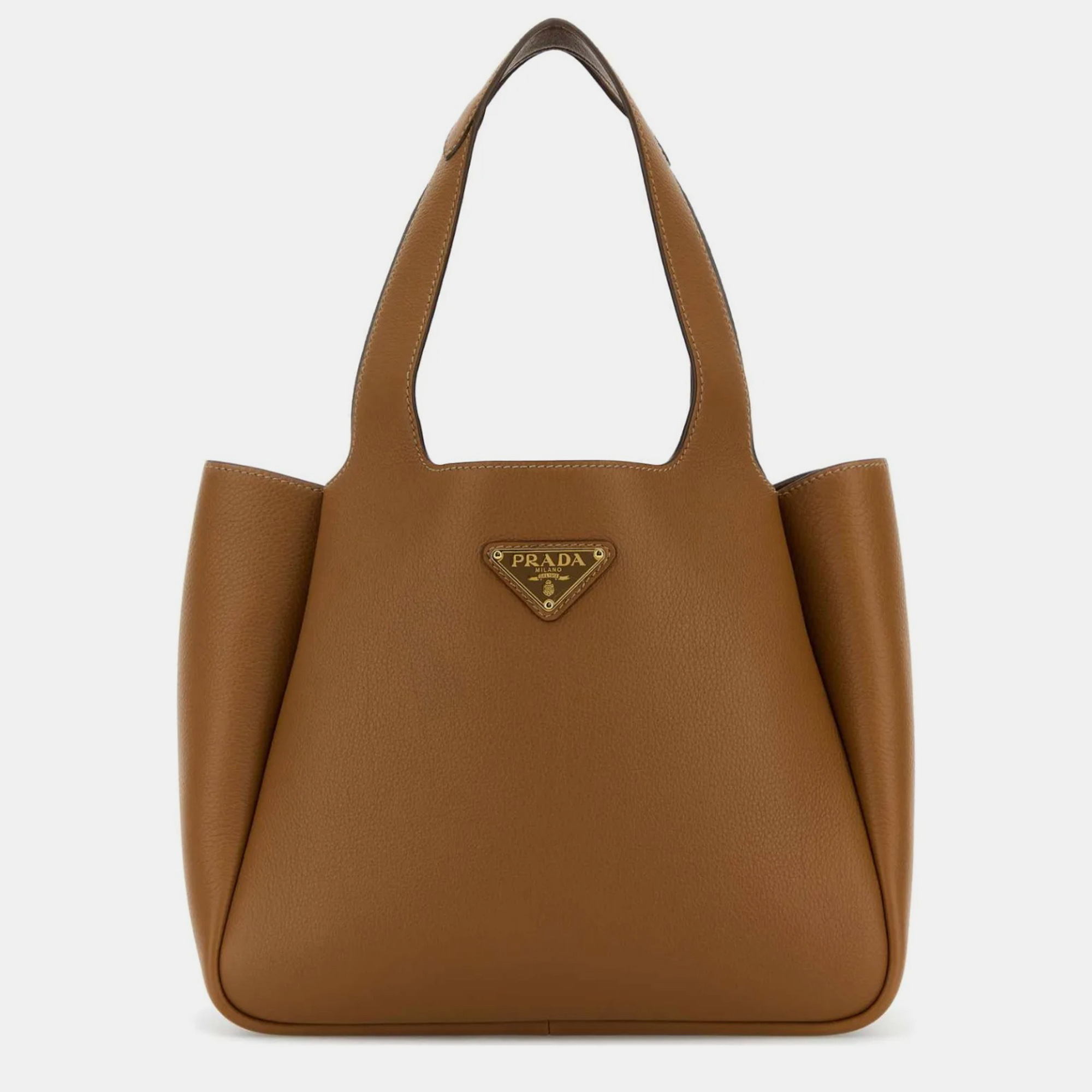 

Prada Caramel Leather Medium Hobo Bag, Brown