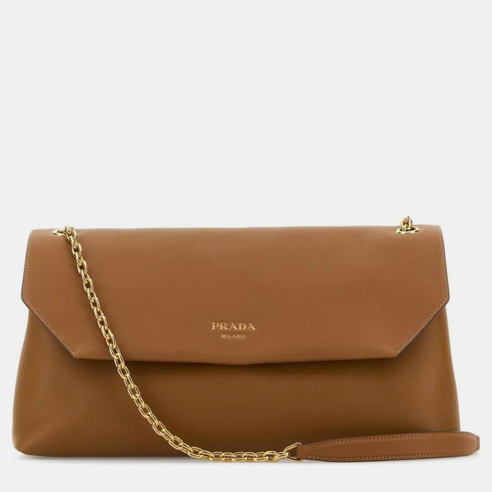 

Prada Caramel Leather Flap Shoulder Bag, Brown