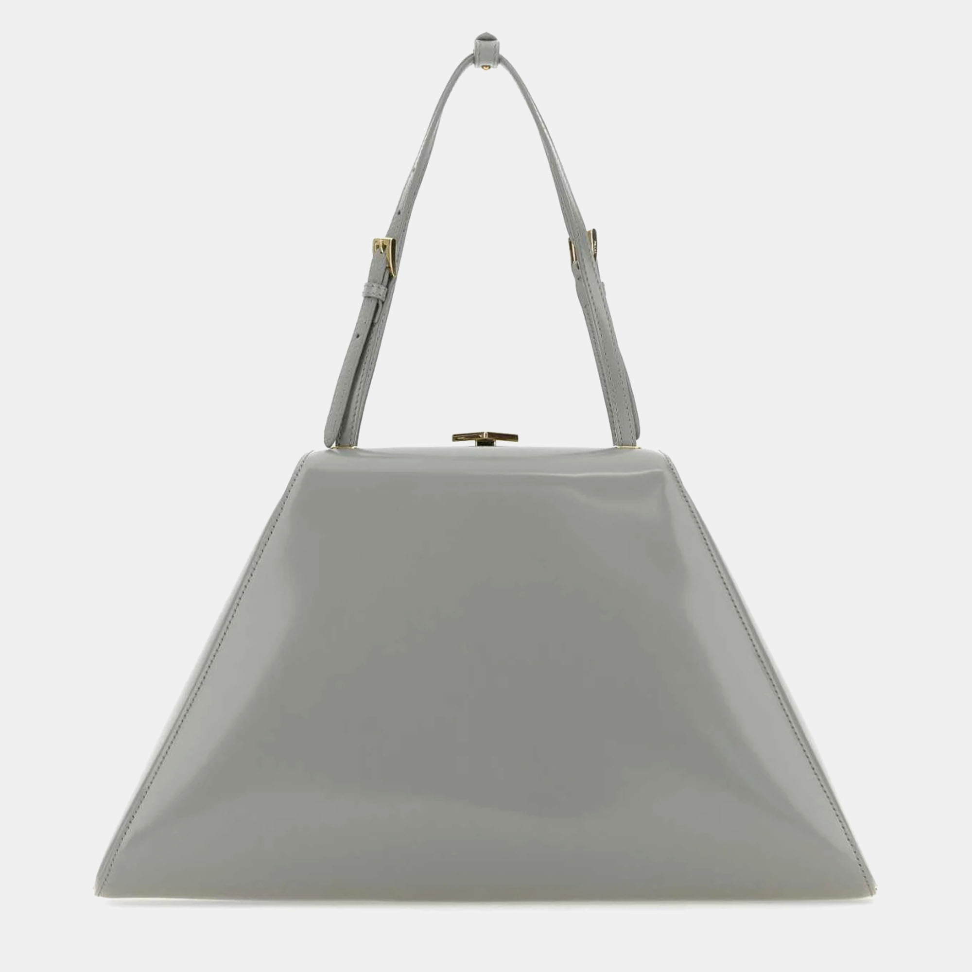 

Prada Nube Light Grey Leather Handbag