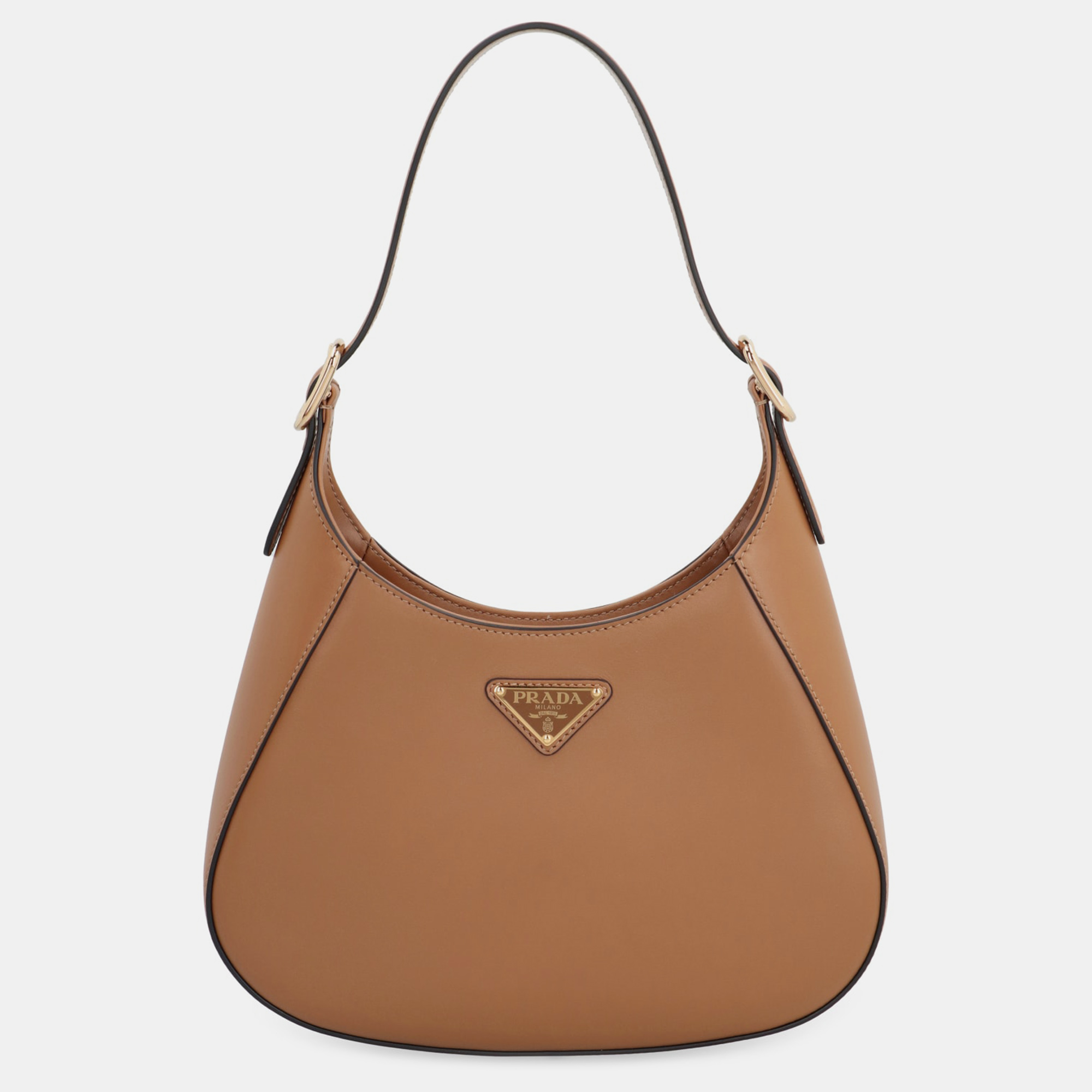 

Prada Saddle Brown Calf Leather Shoulder Bag