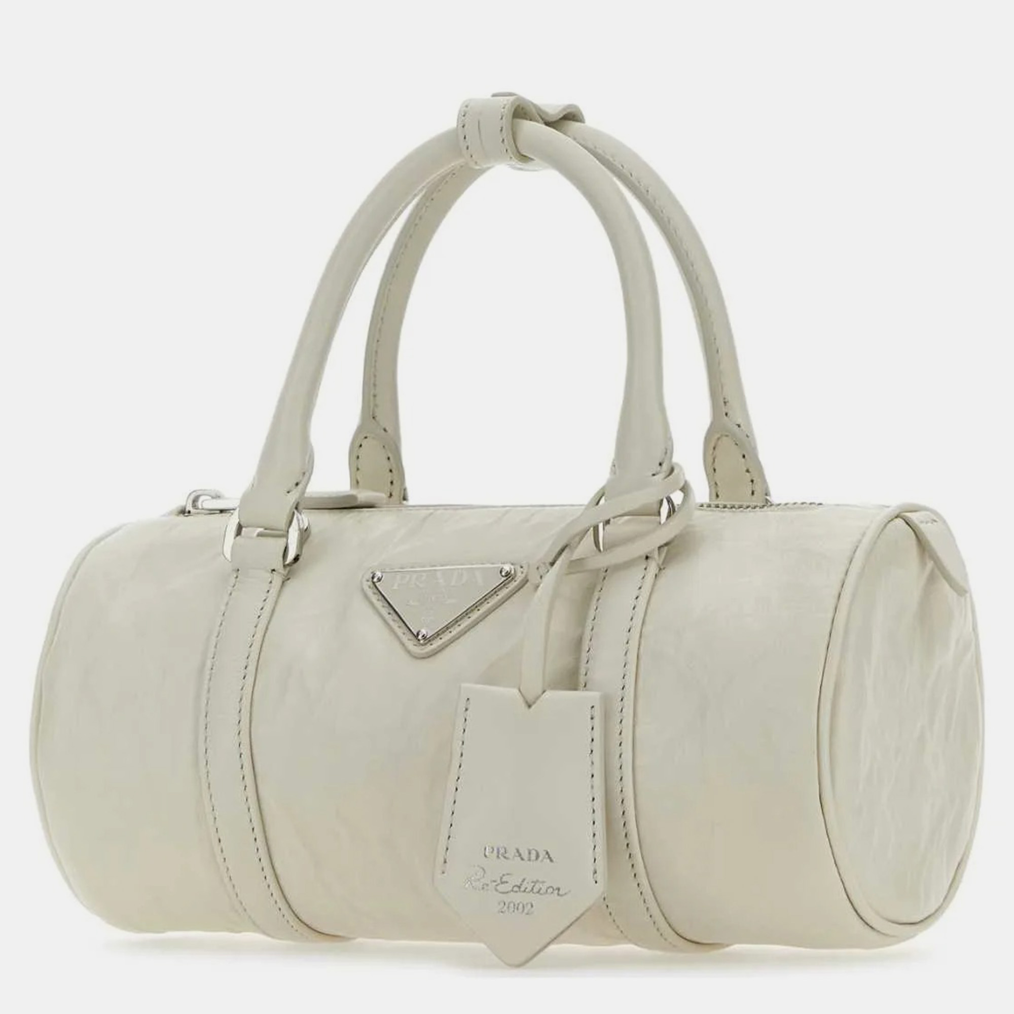 Prada  White Leather Small Handbag 