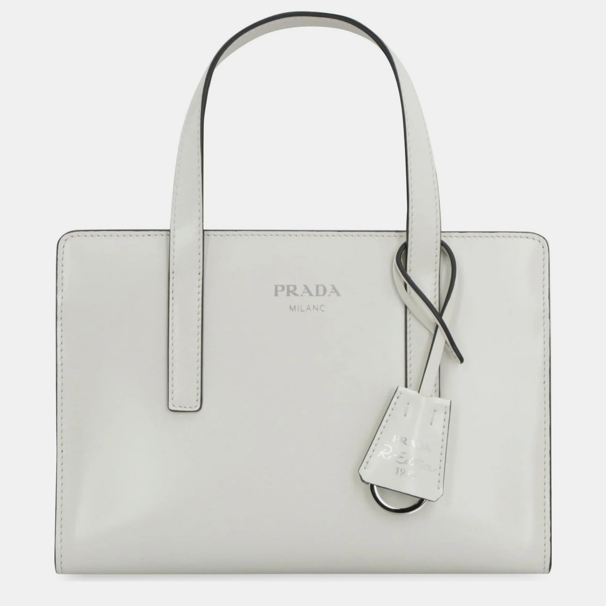 

Prada White Re-edition 1995 Top Handle Bag