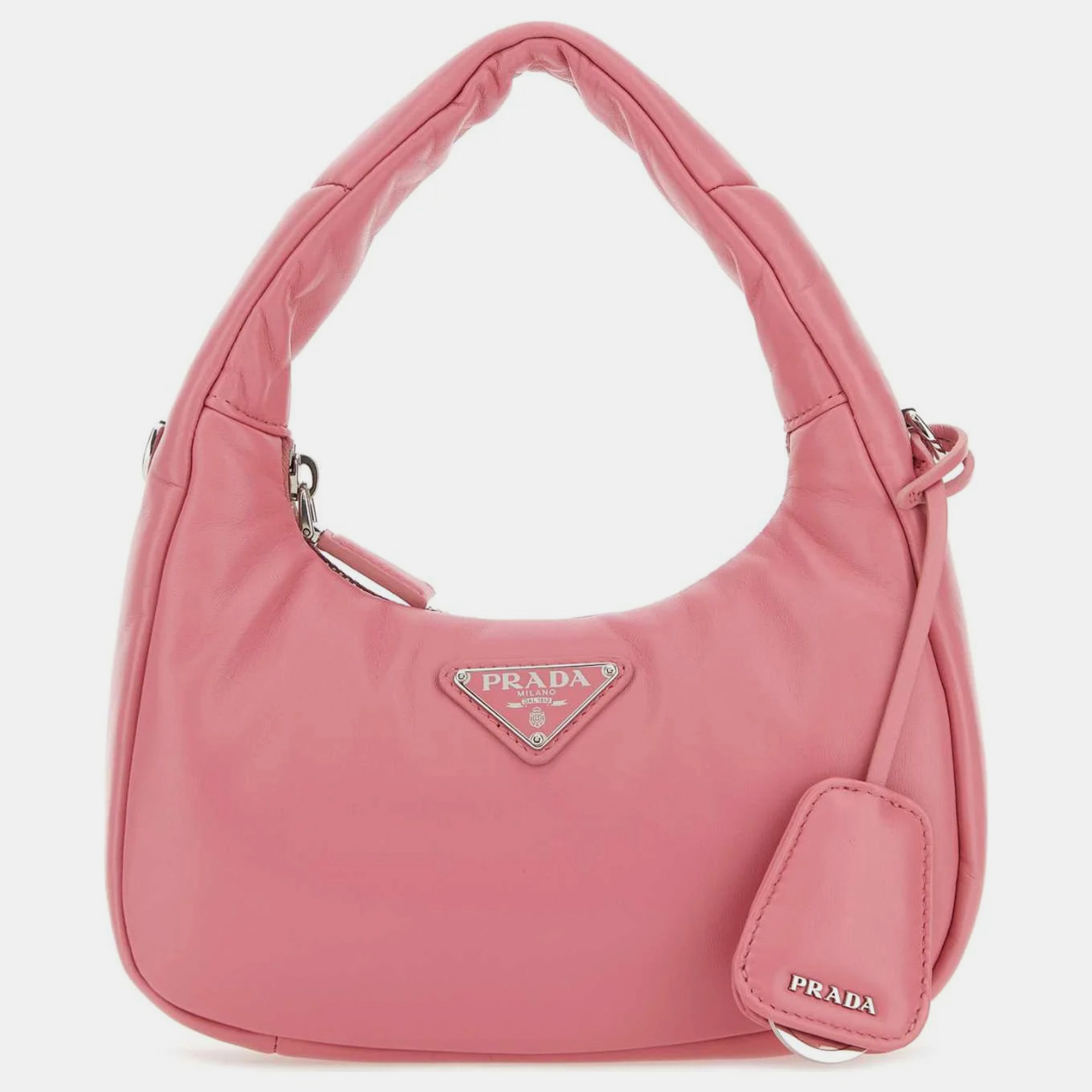 

Prada Pink Nappa Leather Mini Prada Soft Handbag