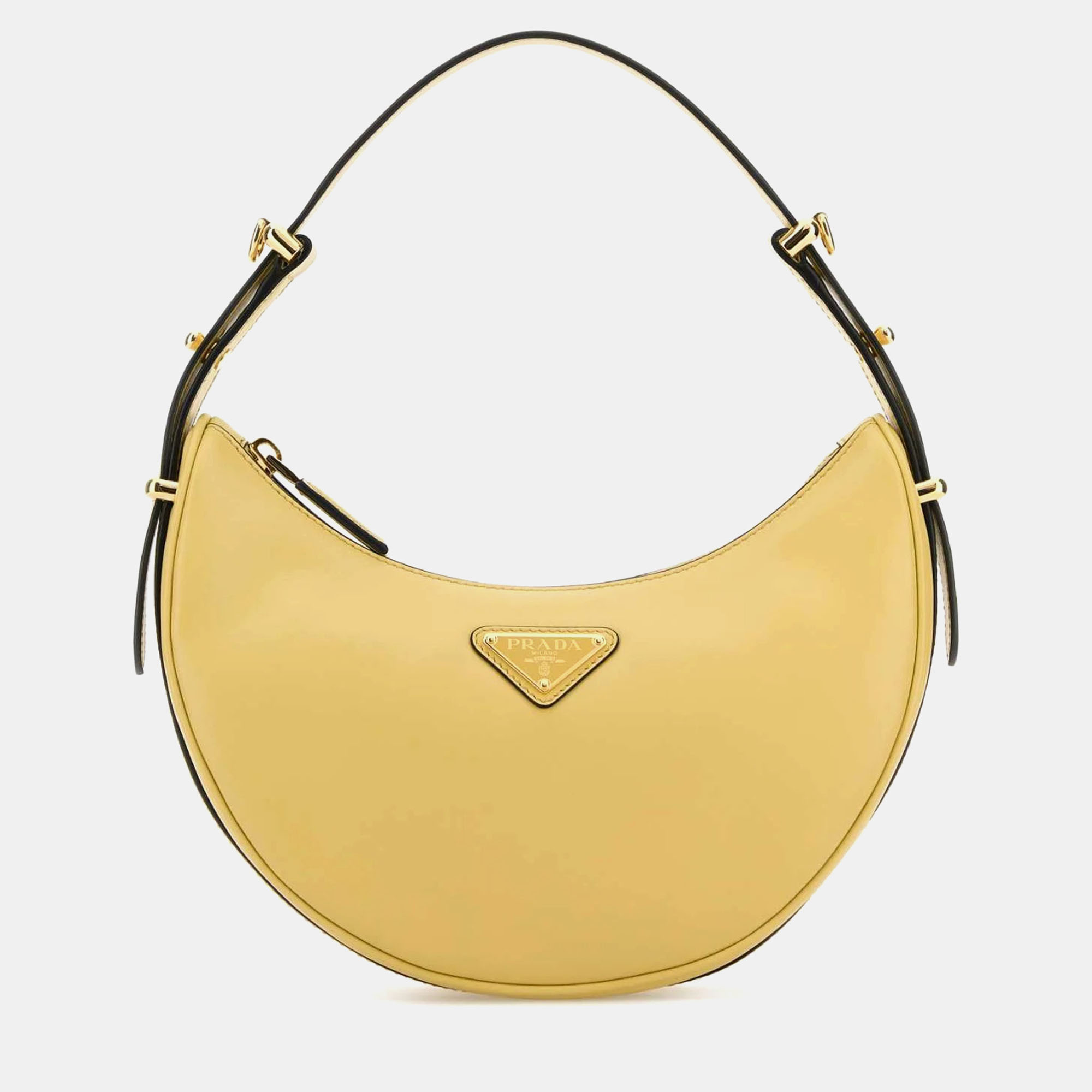 

Prada Pastel Yellow Leather Arque Handbag US