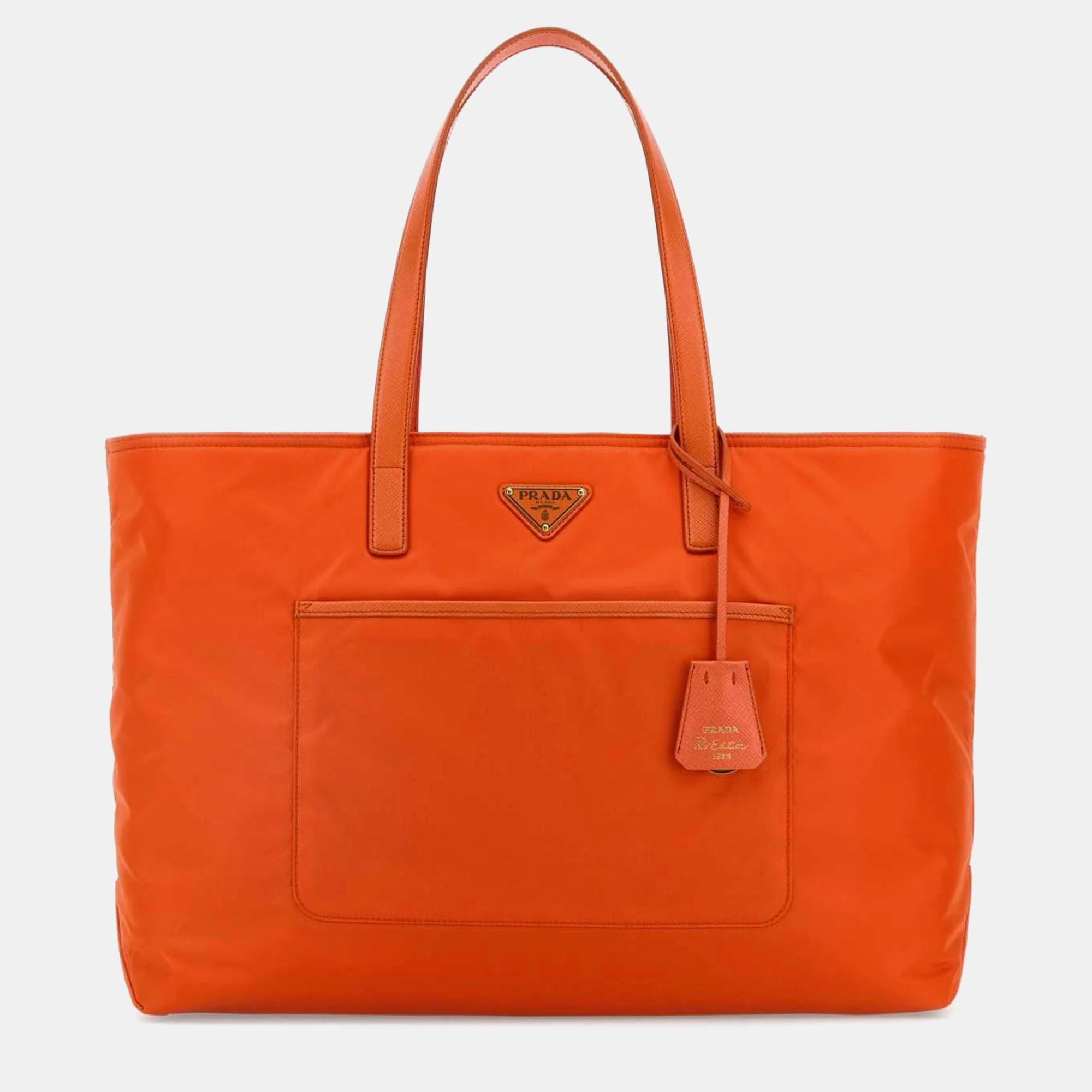 

Prada Orange Re-nylon Large Re-edition 1978 Shopping Bag