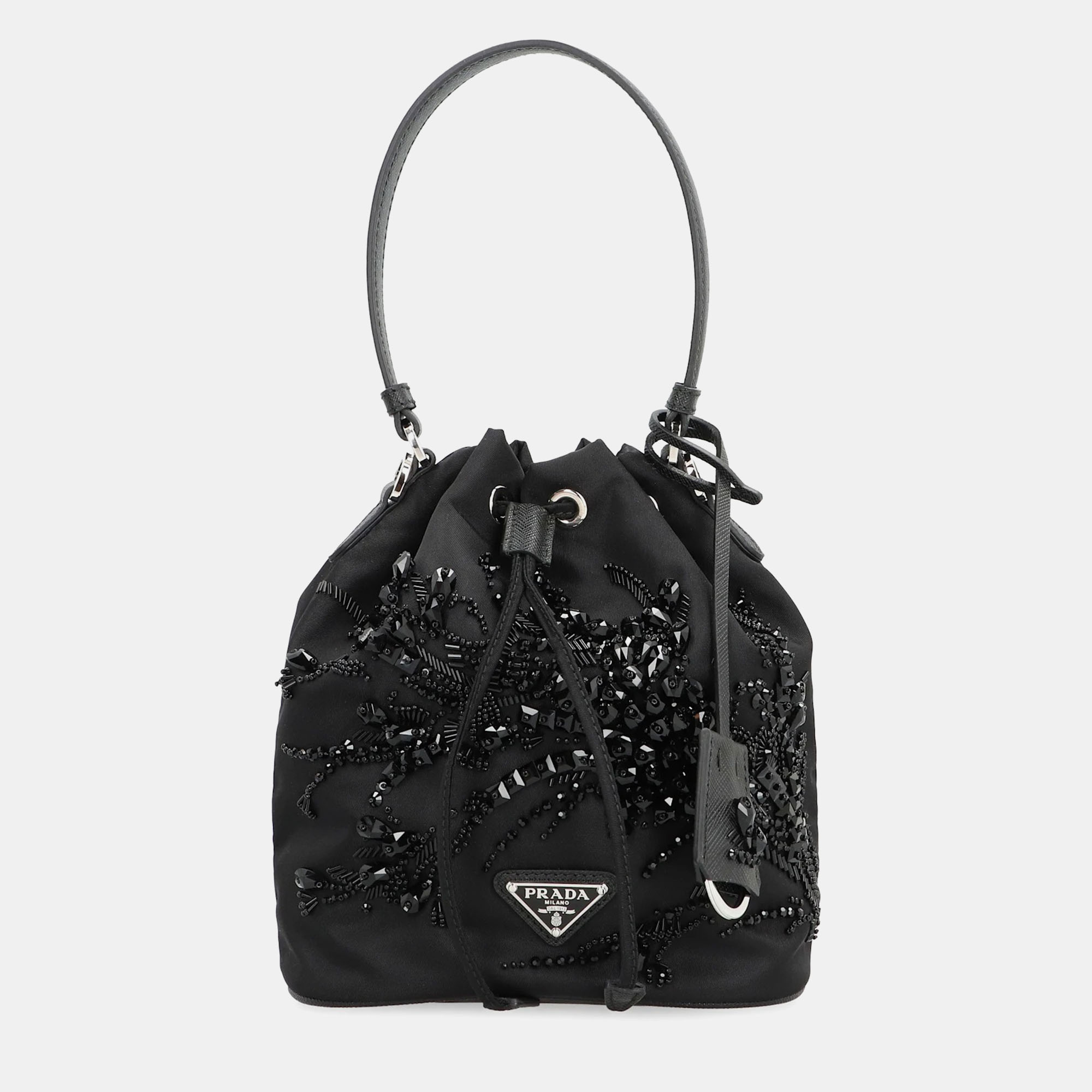 

Prada Black Re-nylon Bucket Bag