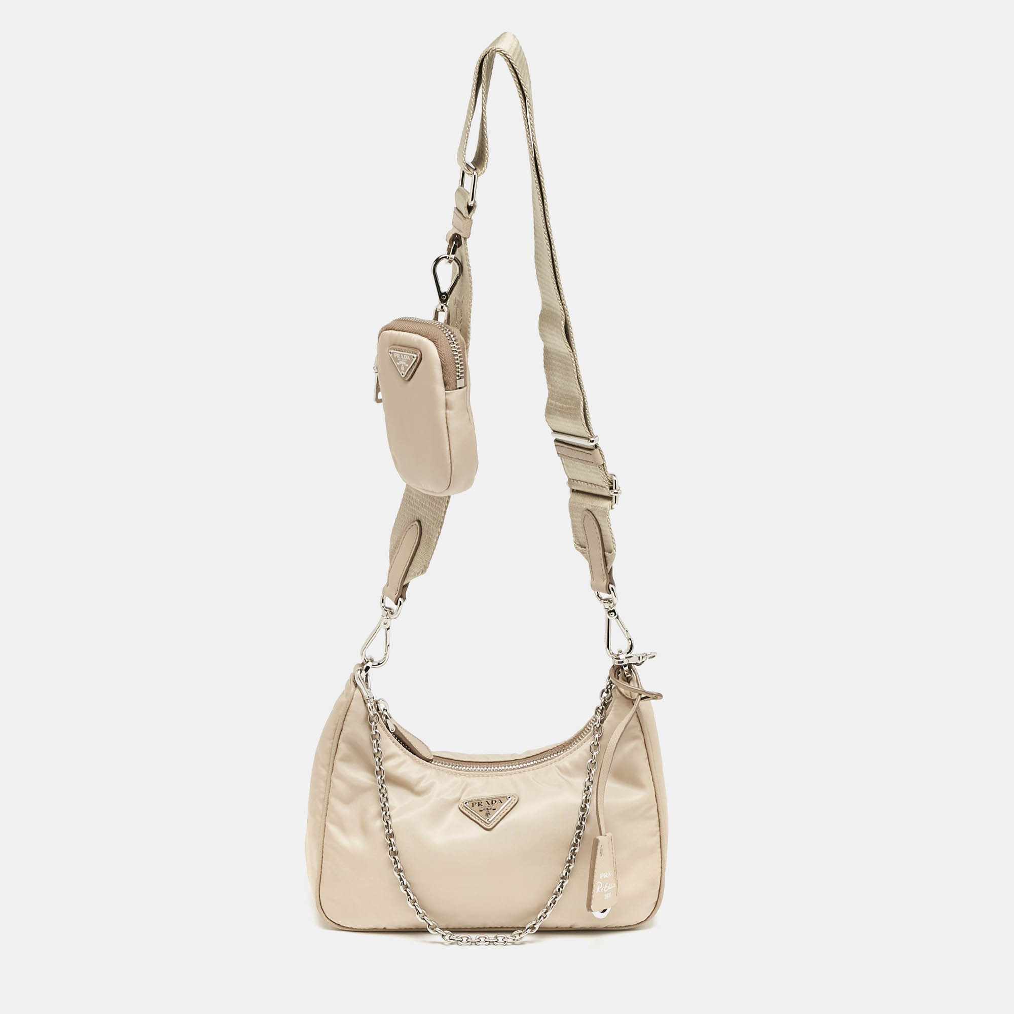 

Prada Beige Nylon Re-Edition 2005 Shoulder Bag