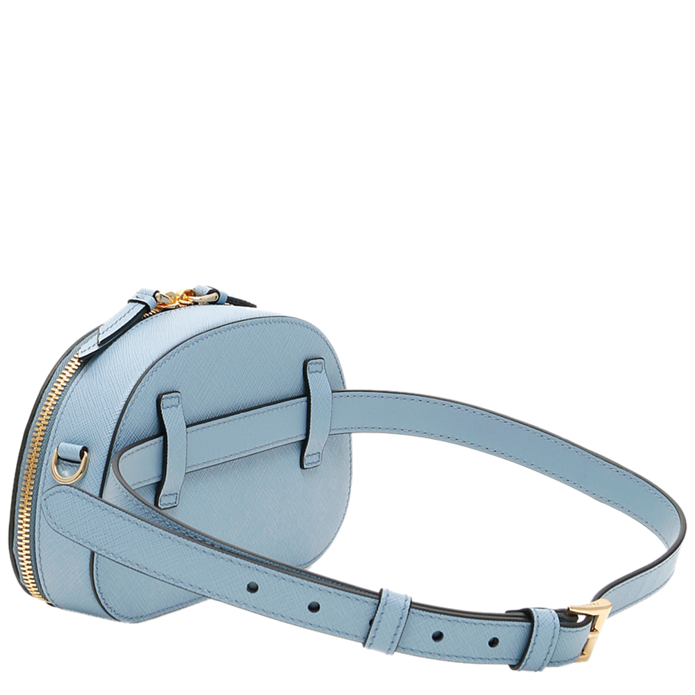 

Prada Blue Odette Mini Leather Belt Bag