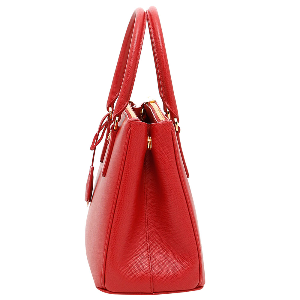 

Prada Red Saffiano Leather Lux Galleria Bag