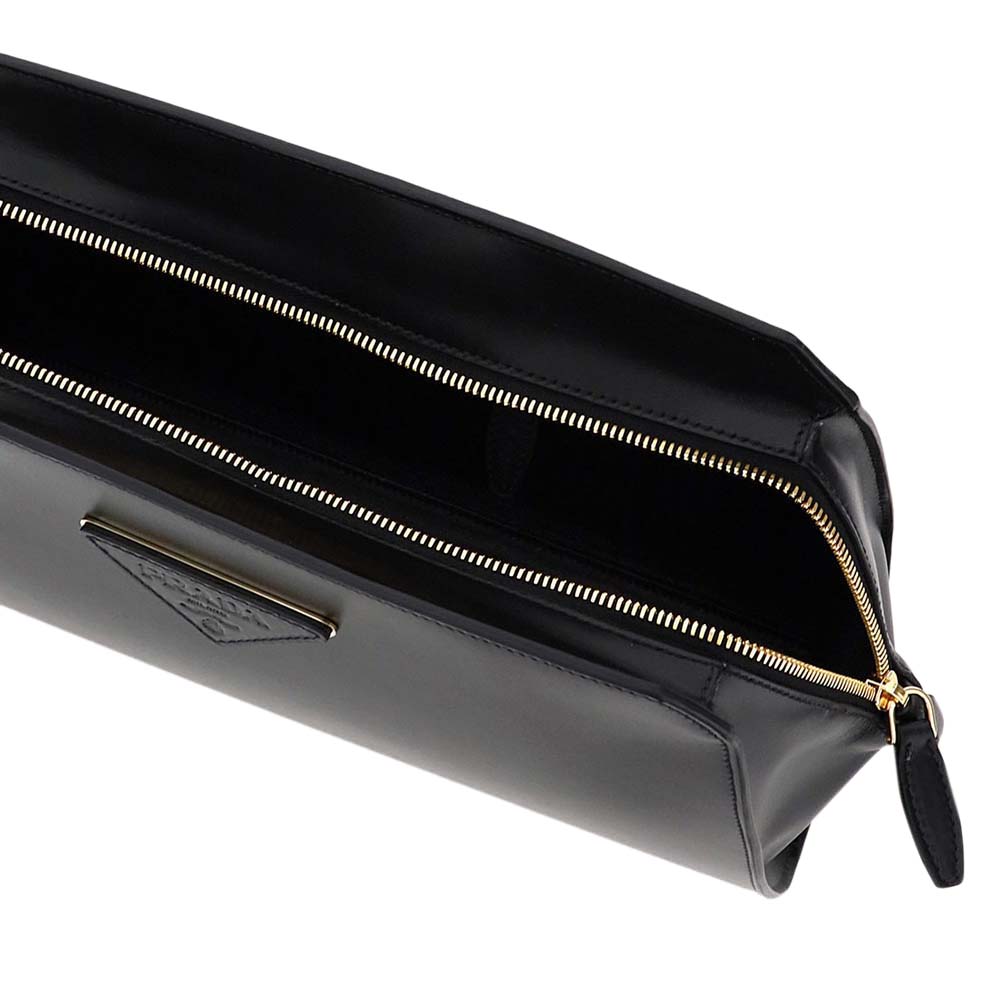 

Prada Black Leather Clutch Bag