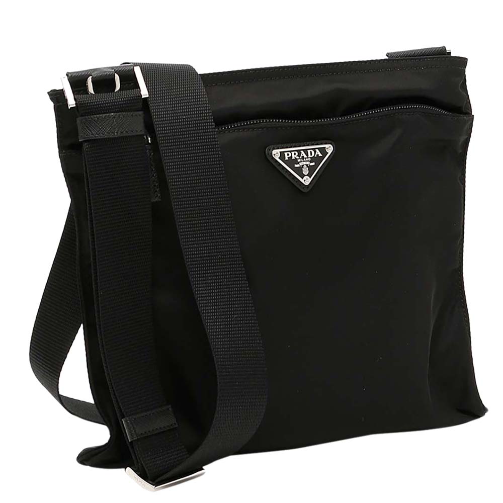 

Prada Black Nylon Vela Bag