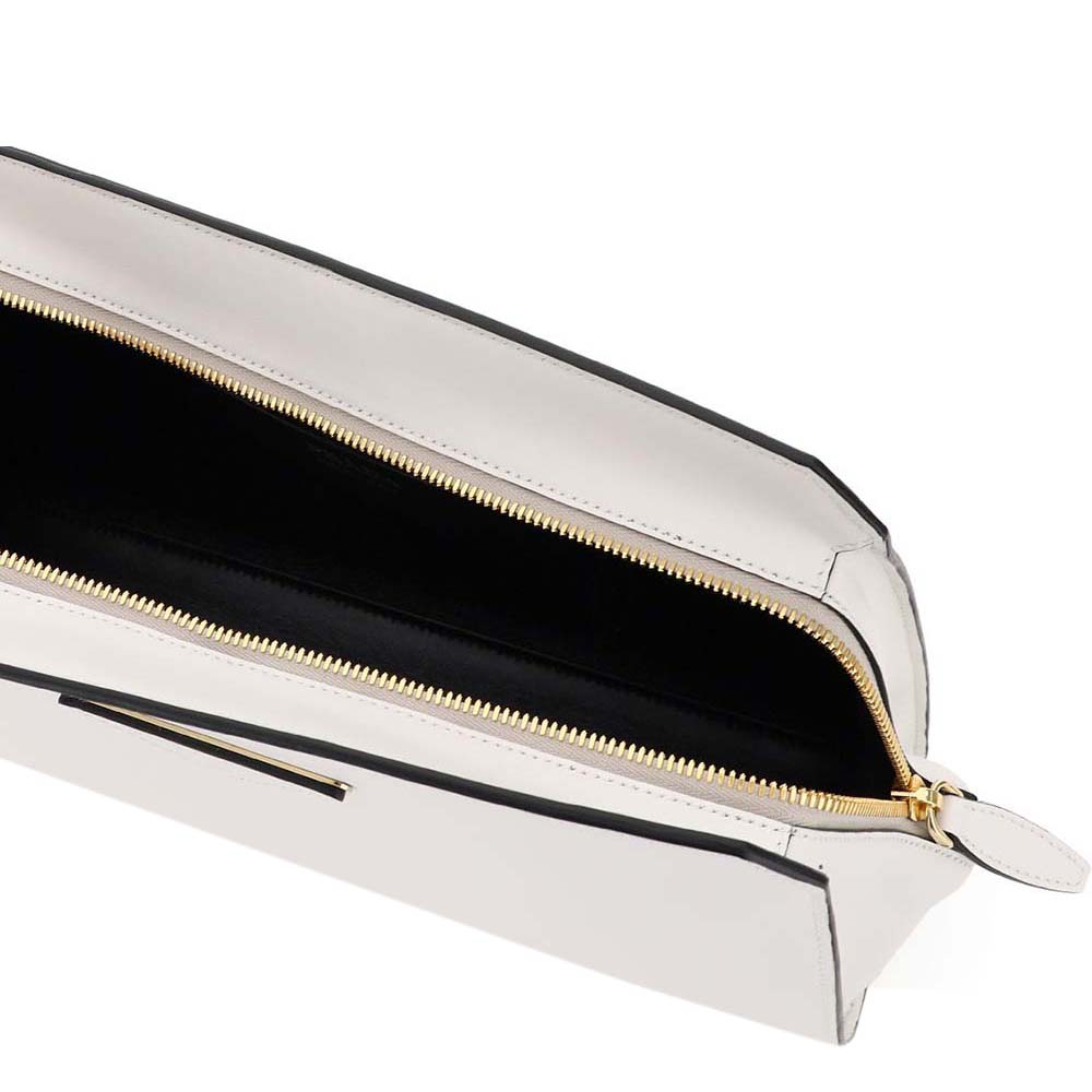 

Prada Leather White Leather Clutch Bag