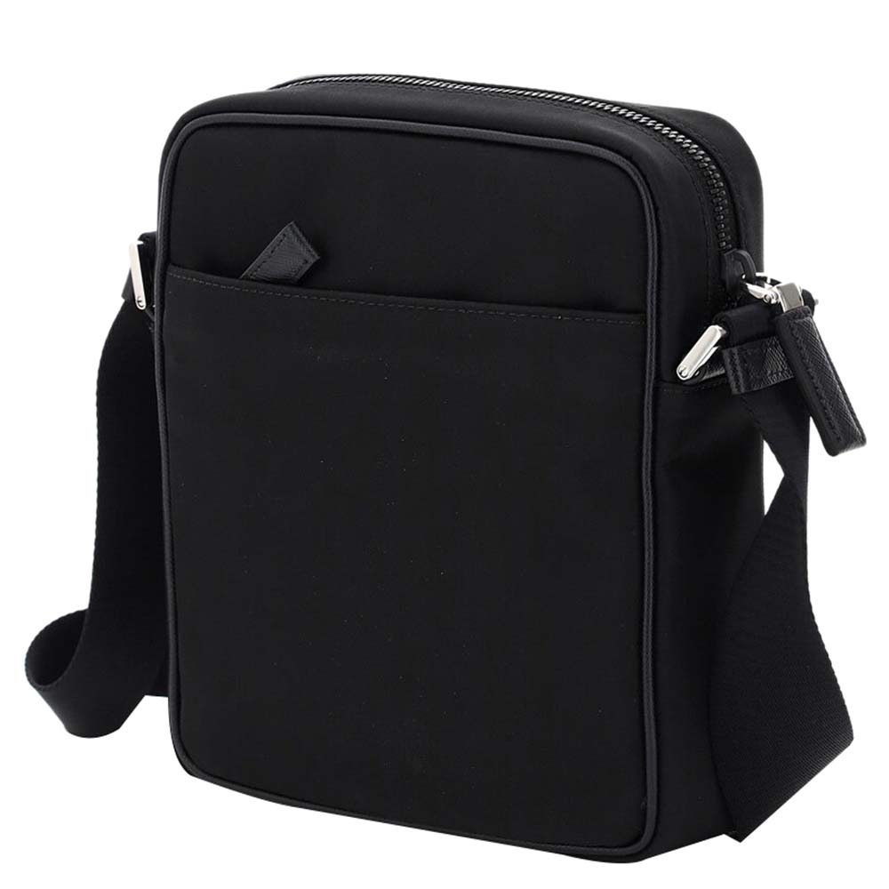 

Prada Black Nylon Triangle Logo Bag
