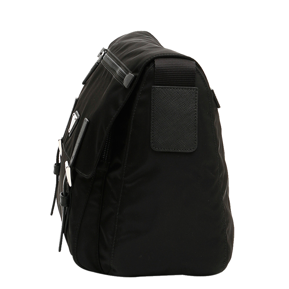 

Prada Black Nylon Vela Messenger bag