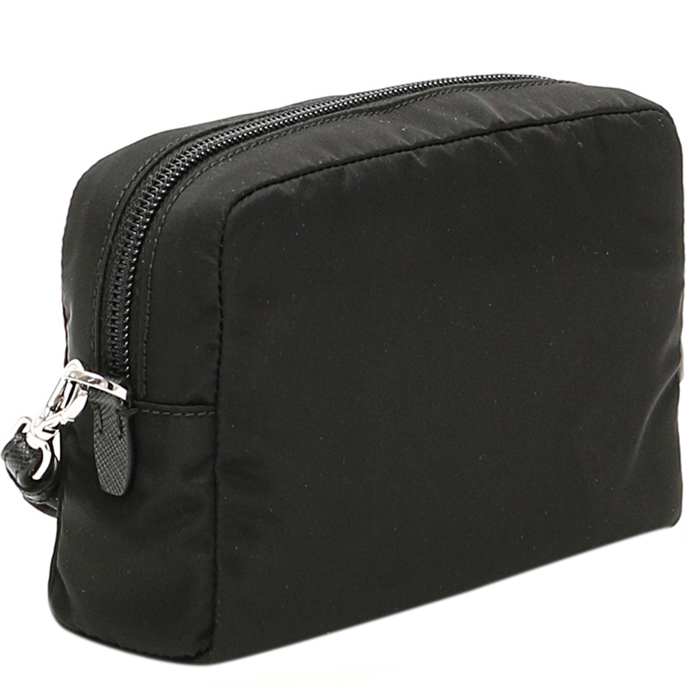 

Prada Black Nylon Logo Cosmetic Pouch