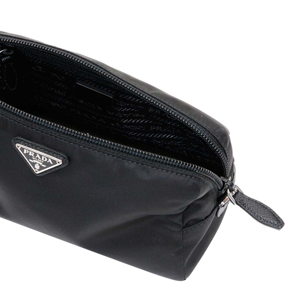 

Prada Black Nylon Wristlet Pouch
